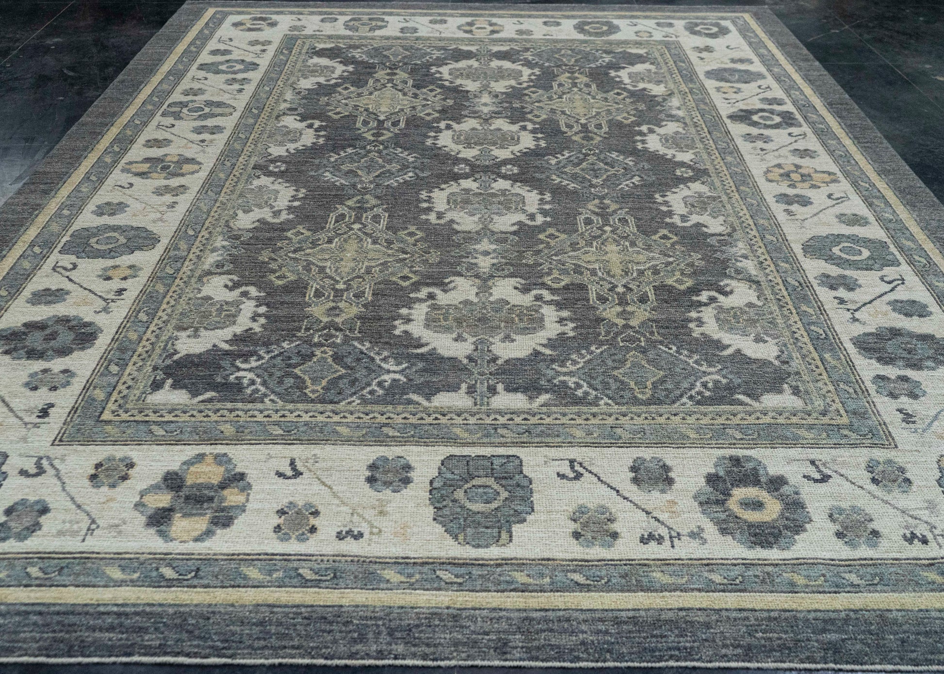 Turkish Oushak Rug 9'3" x 13'1" #20363