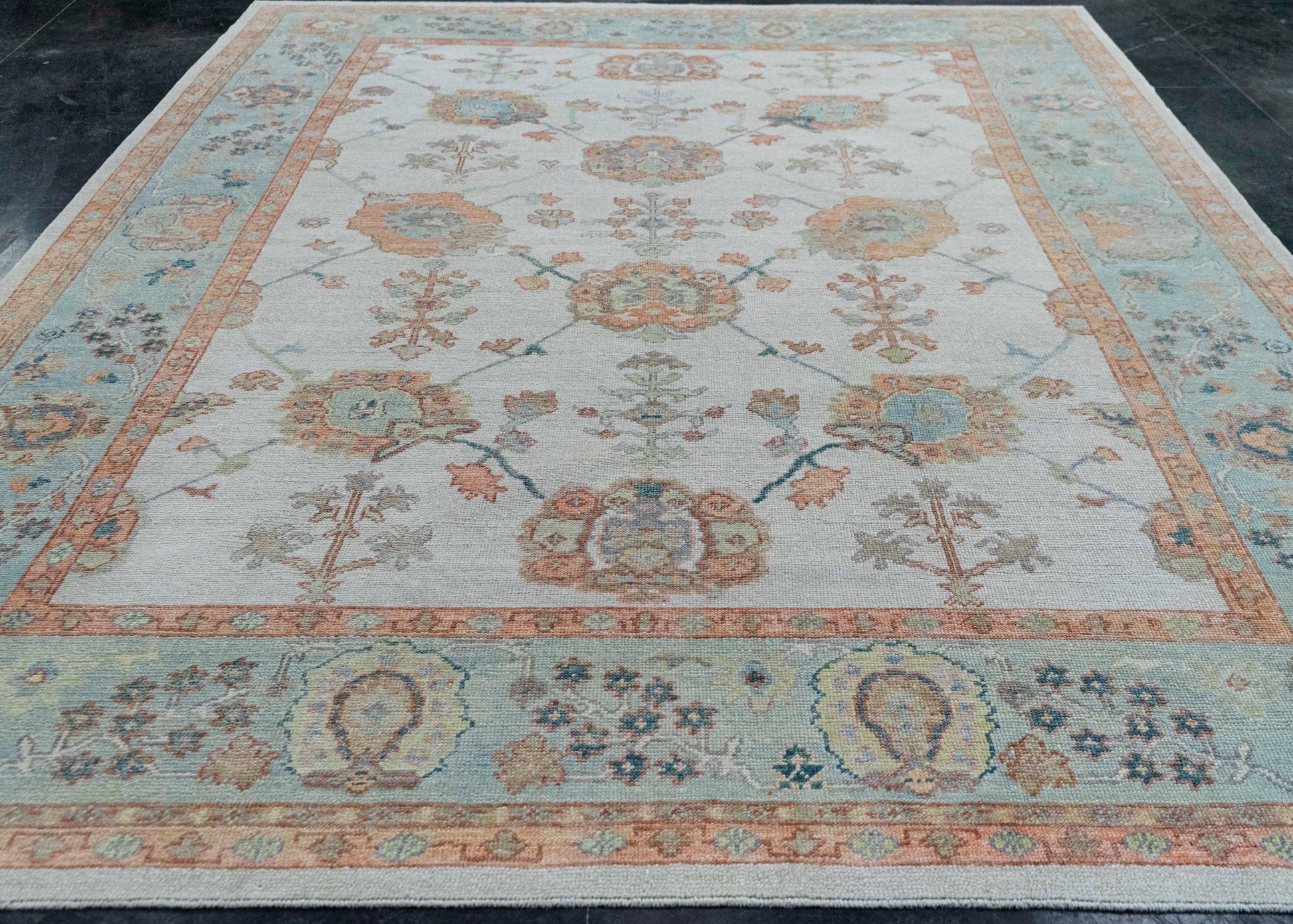 Turkish Oushak Rug 9'3" x 12'4" #20432