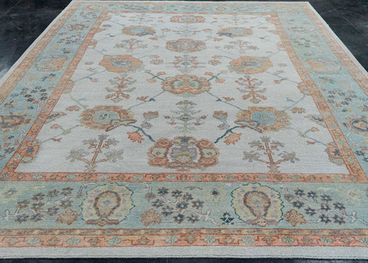 Turkish Oushak Rug 9'3" x 12'4" #20432