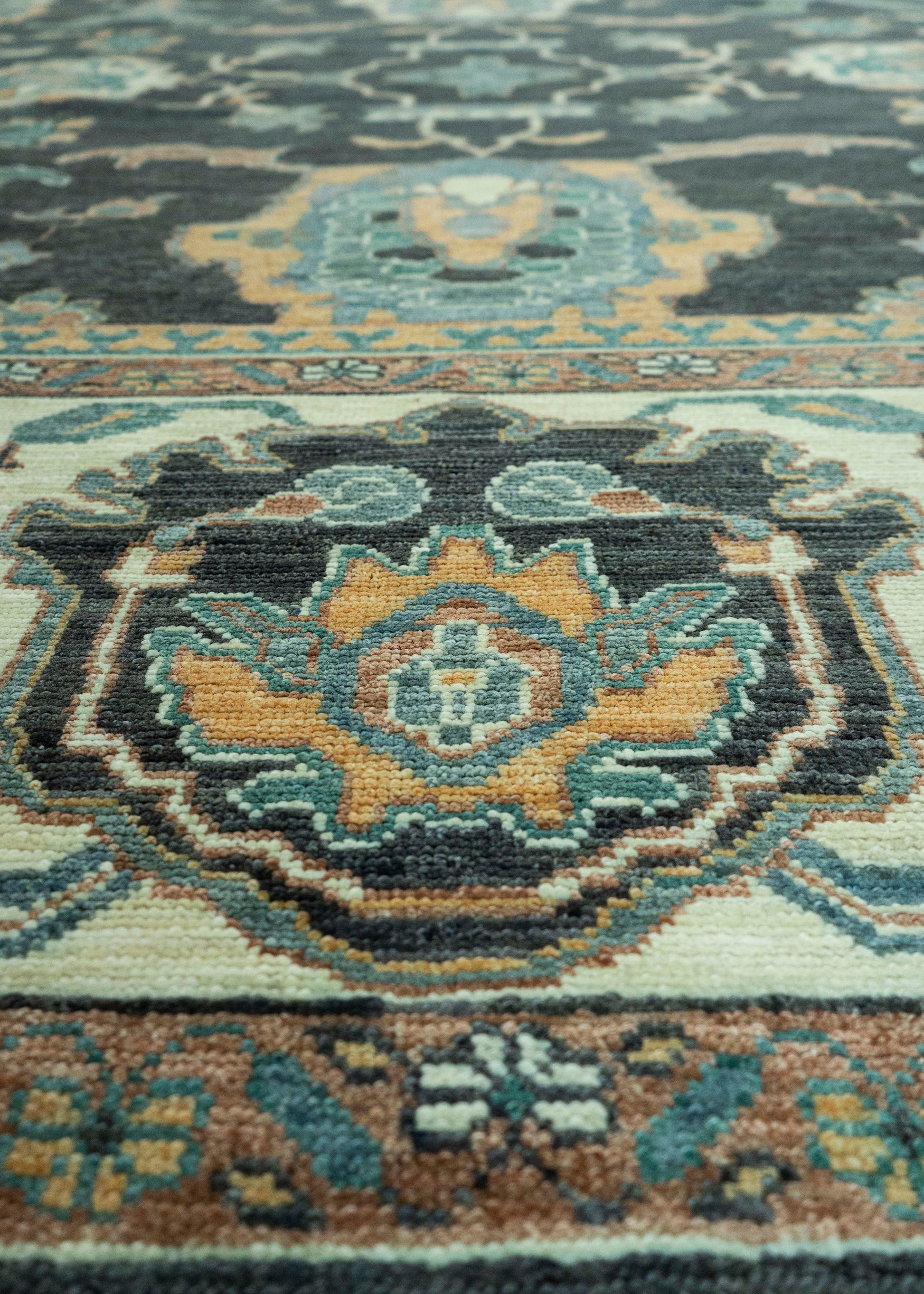 Turkish Oushak Antique Look Rug 12'9" x 17'8" #20063