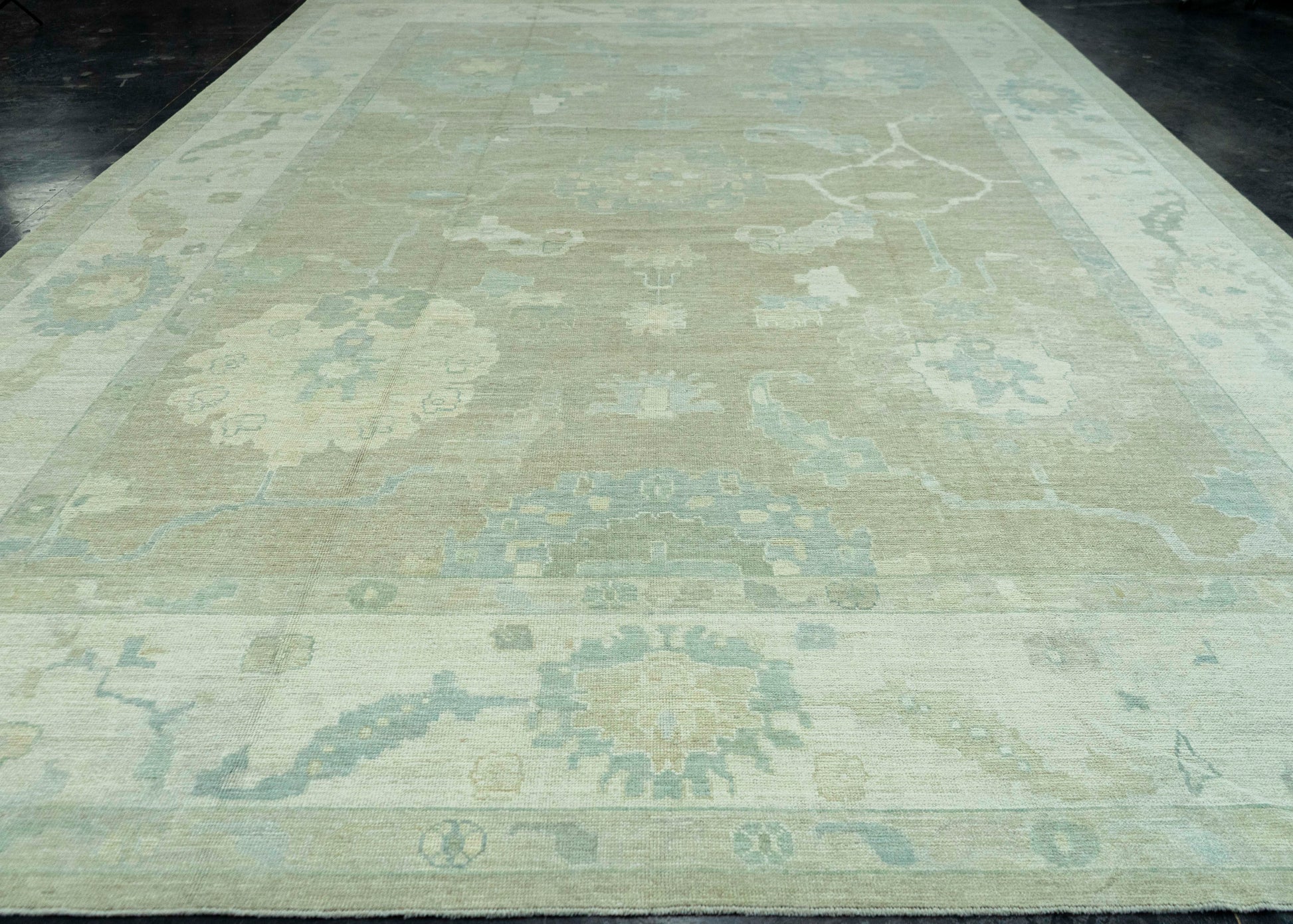 Turkish Oushak Rug 12'4" x 18'1" #19297