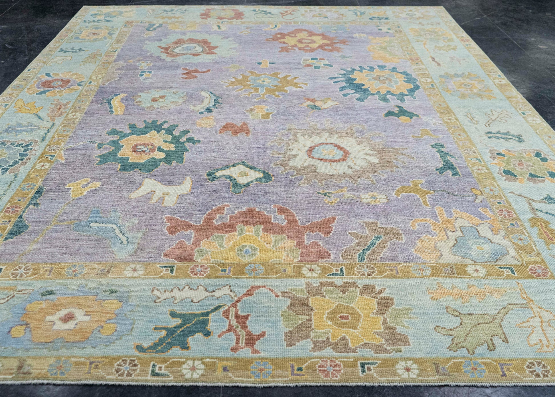 Turkish Oushak Rug 9'3" x 12'7" #20389