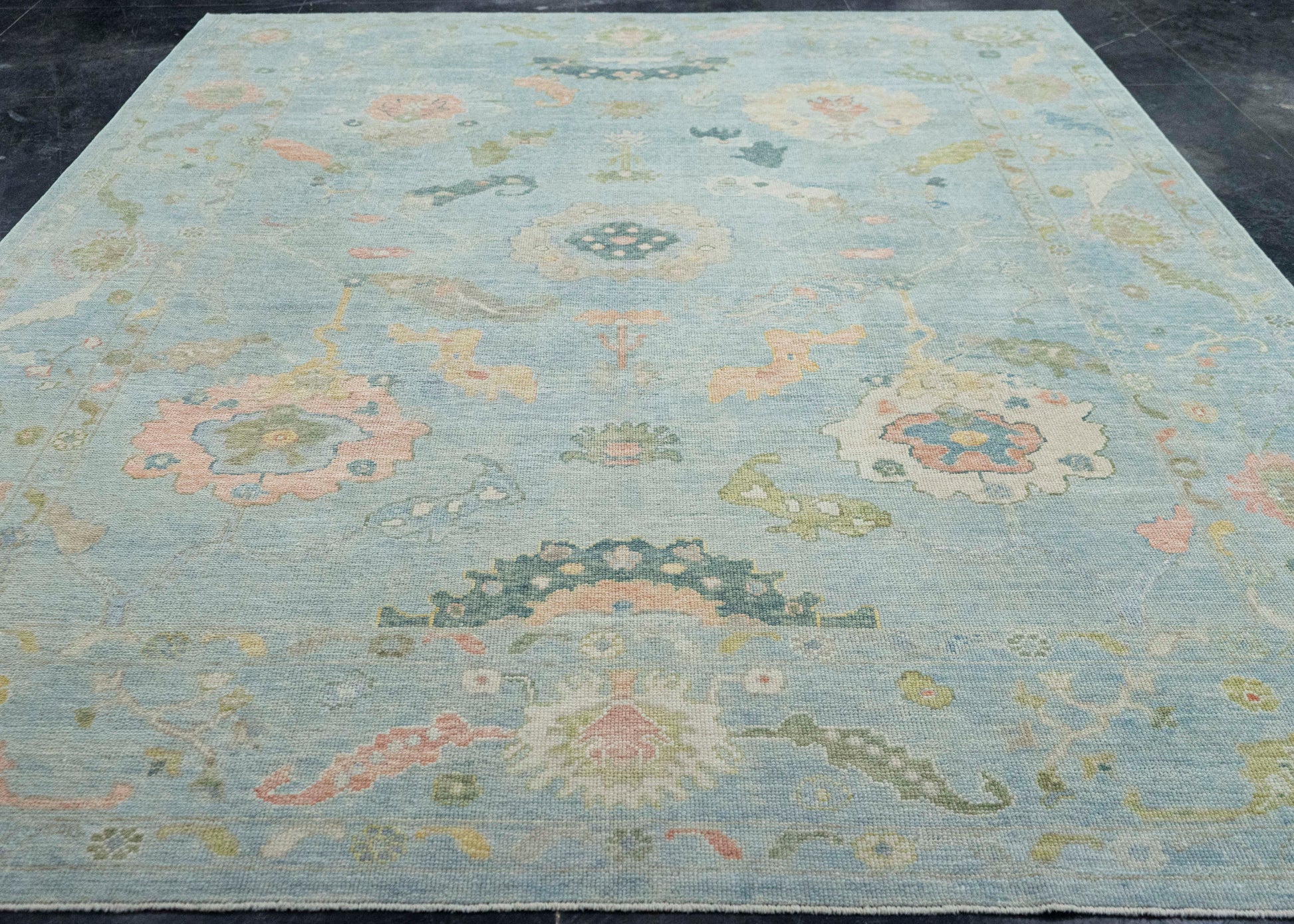 Turkish Oushak Rug 9'2" x 11'8" #20386