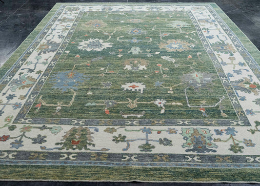 Turkish Oushak Rug 9'2" x 12'10" #20408