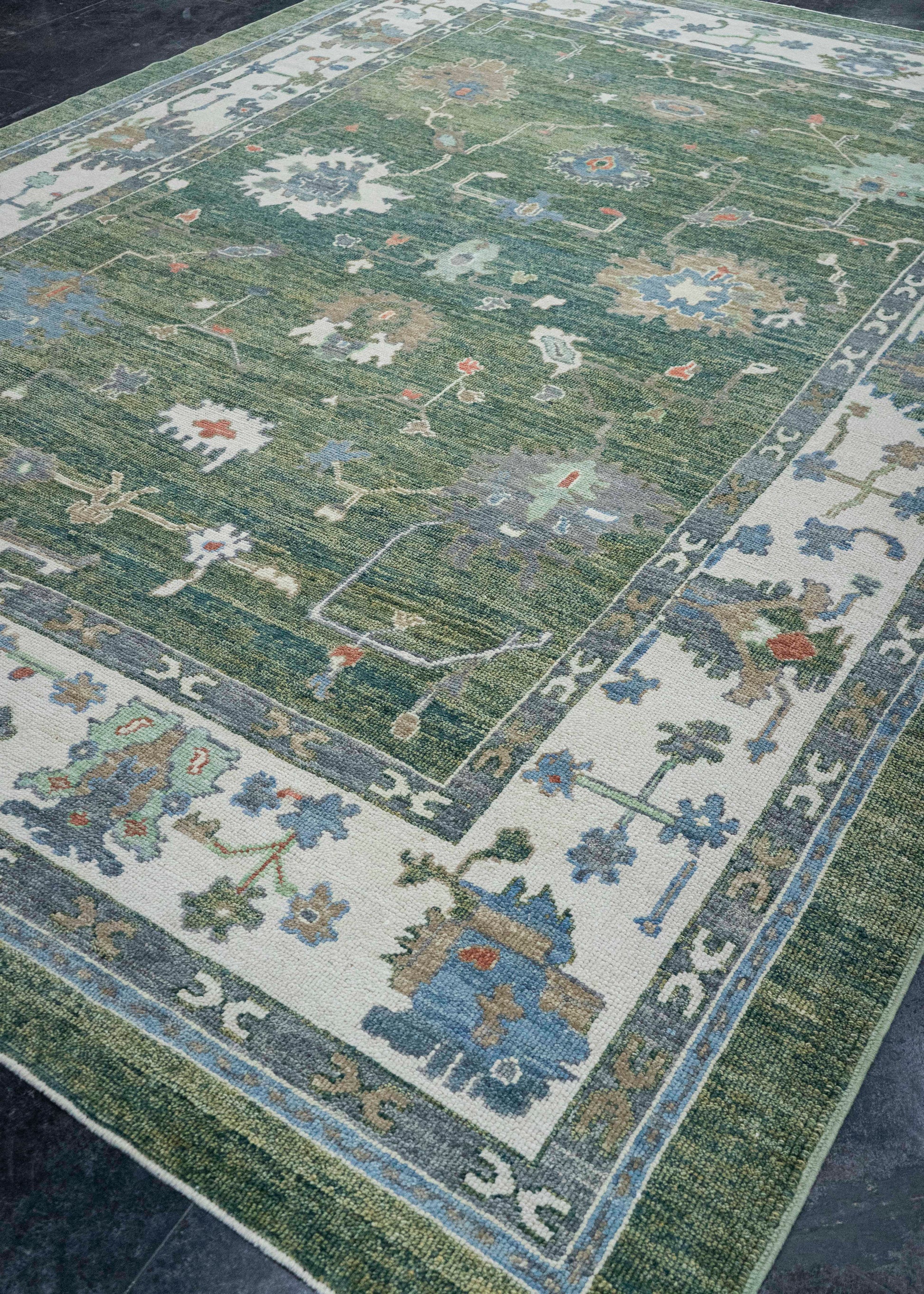 Turkish Oushak Rug 9'2" x 12'10" #20408