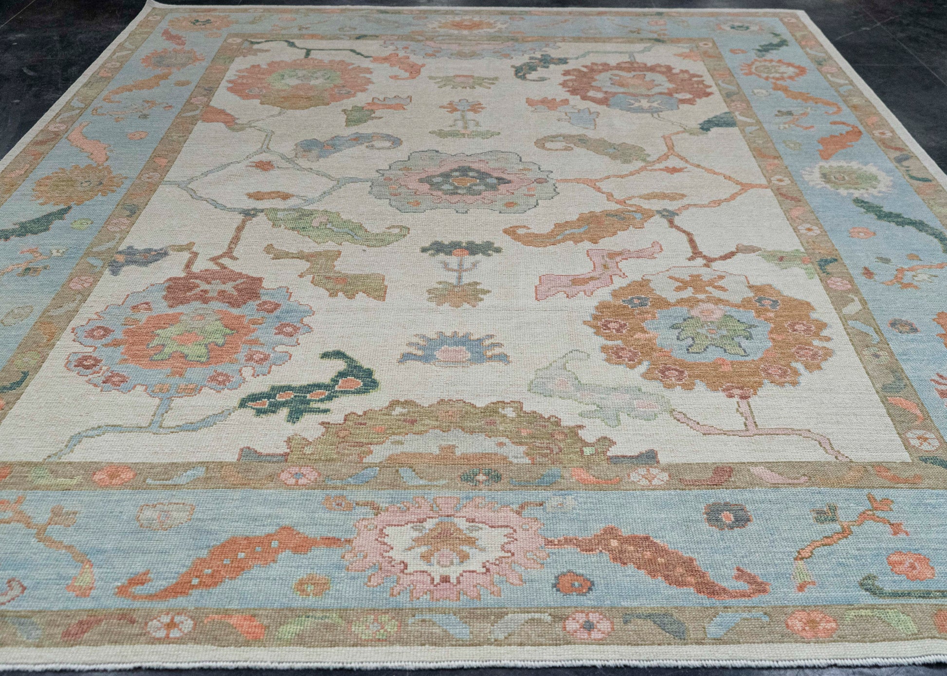 Turkish Oushak Rug 9'4" x 11'9" #20372