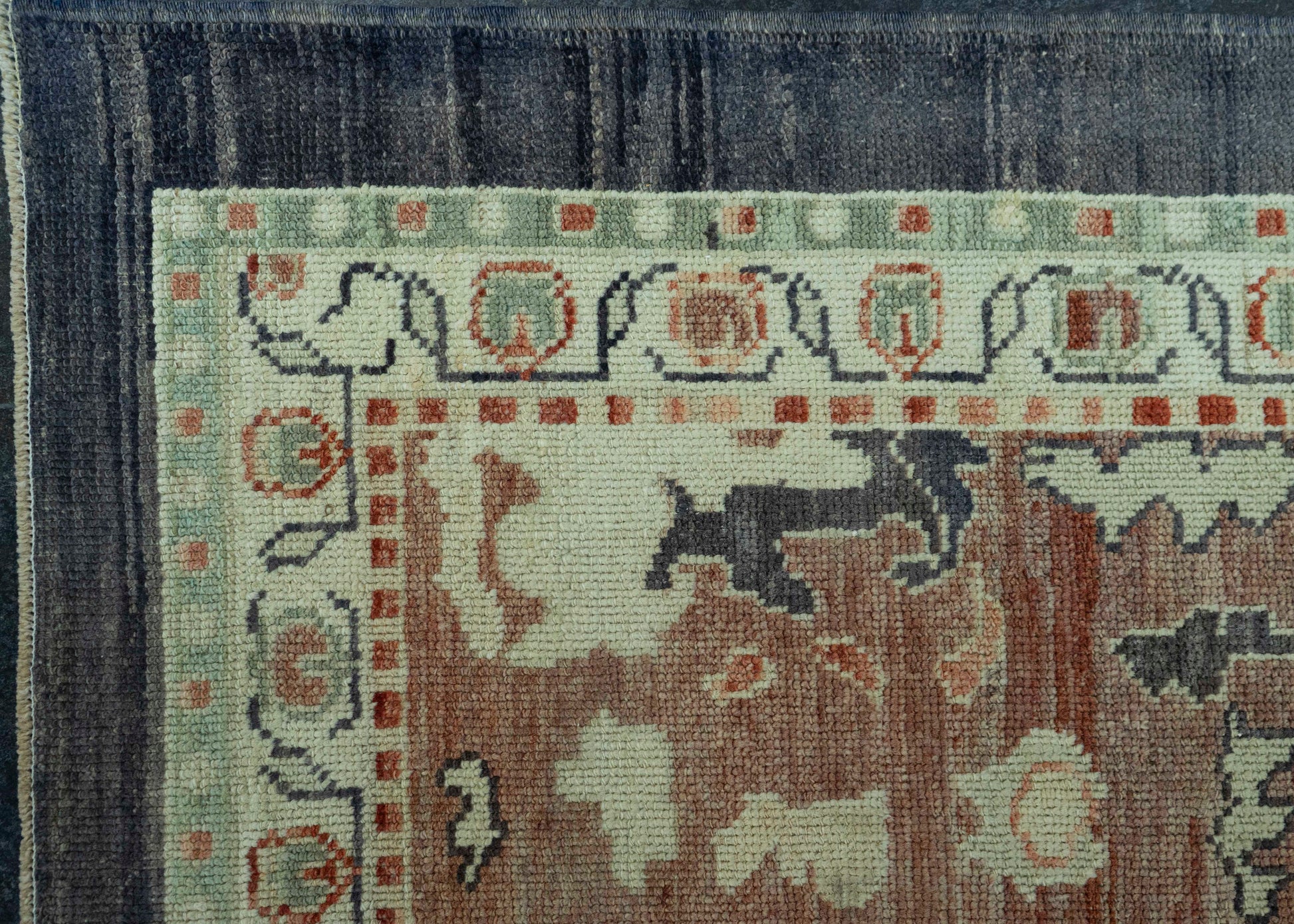 Turkish Oushak Old Wool Rug  12'6" x 14'11" #30143