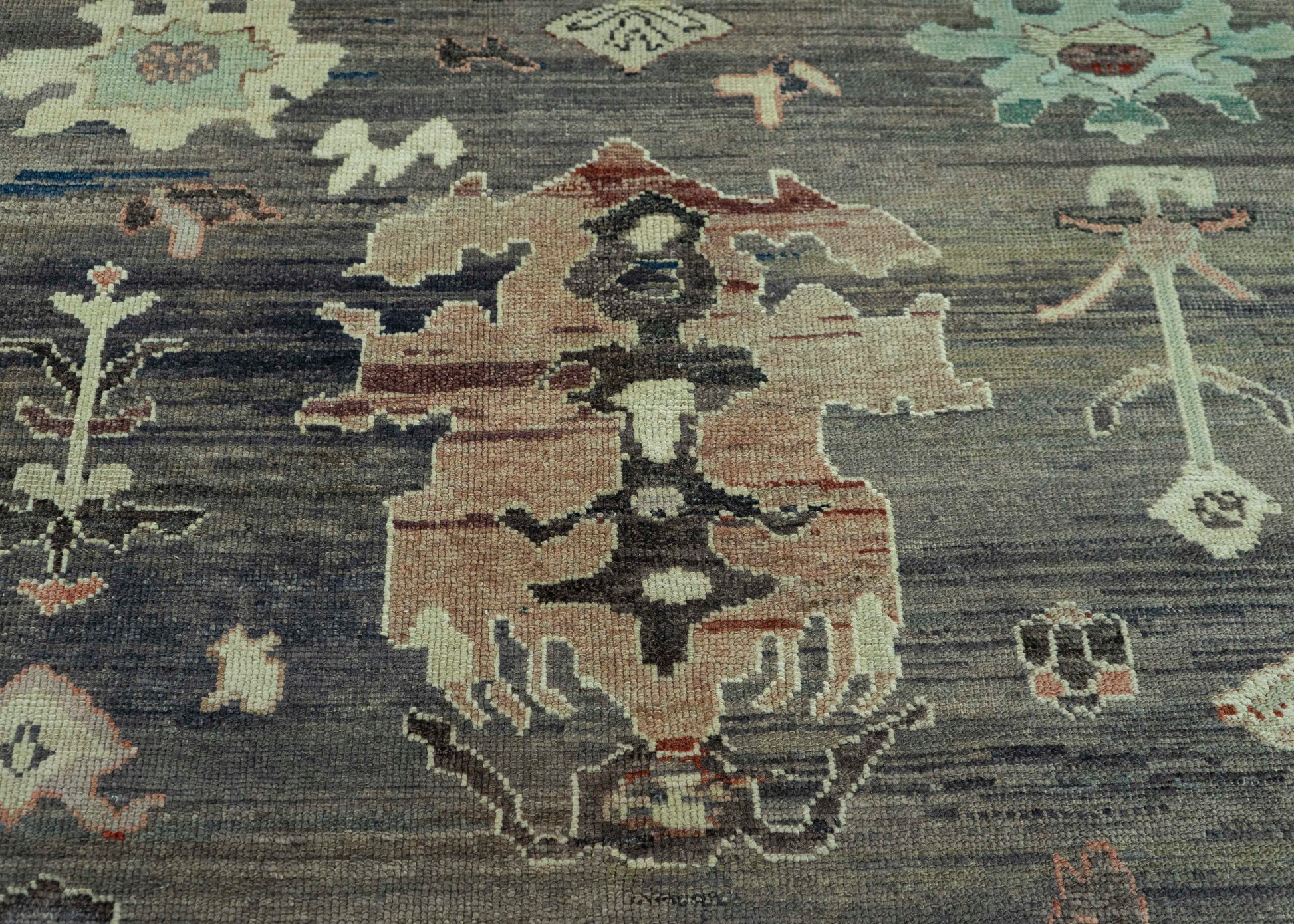 Turkish Oushak Old Wool Rug  12'6" x 14'11" #30143