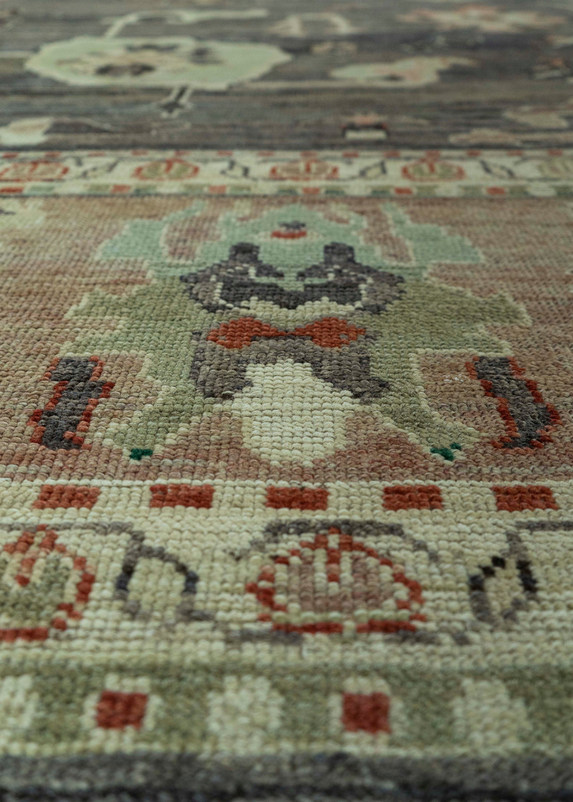 Turkish Oushak Old Wool Rug  12'6" x 14'11" #30143