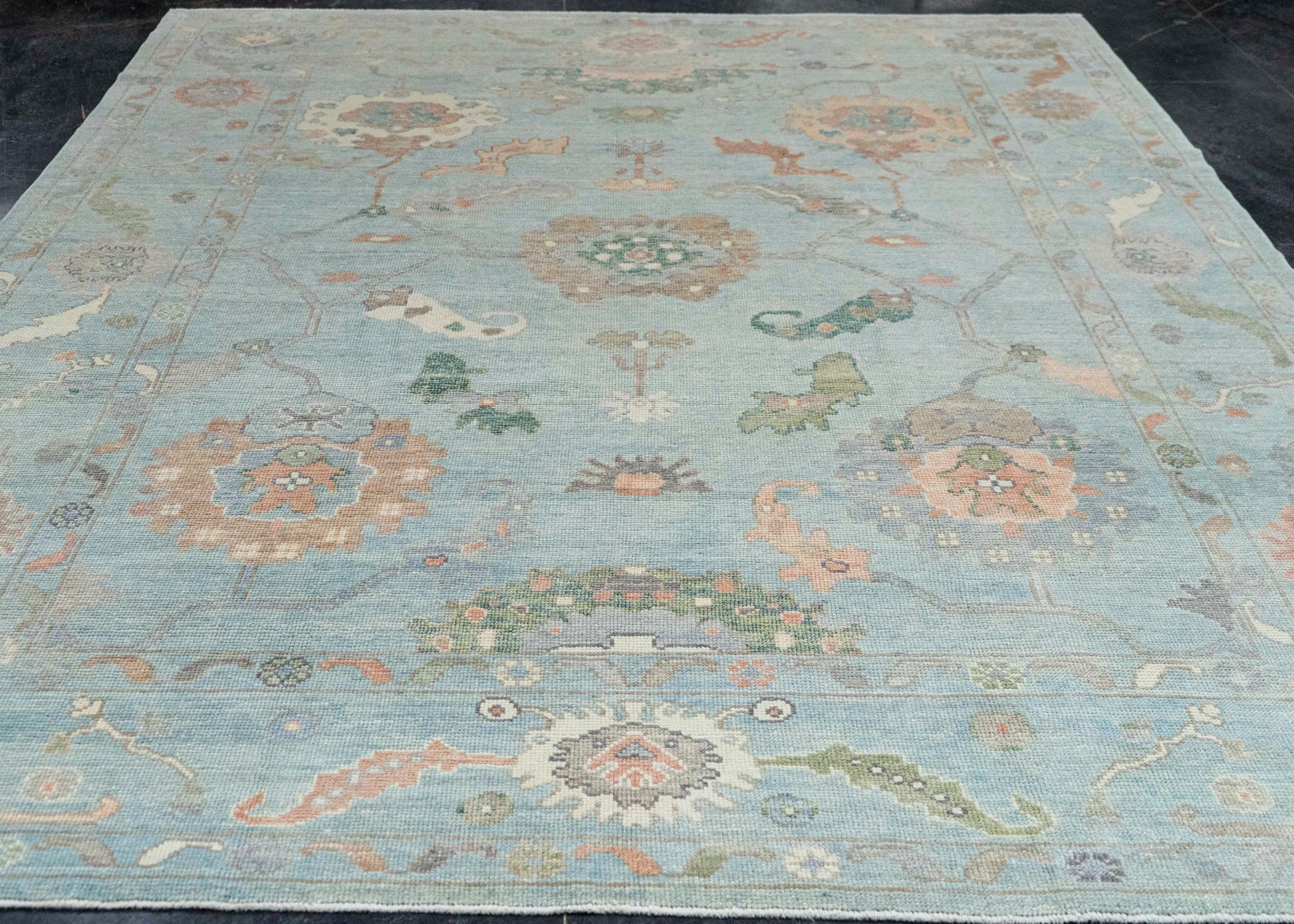 Turkish Oushak Rug 8'8" x 10'2" #20406