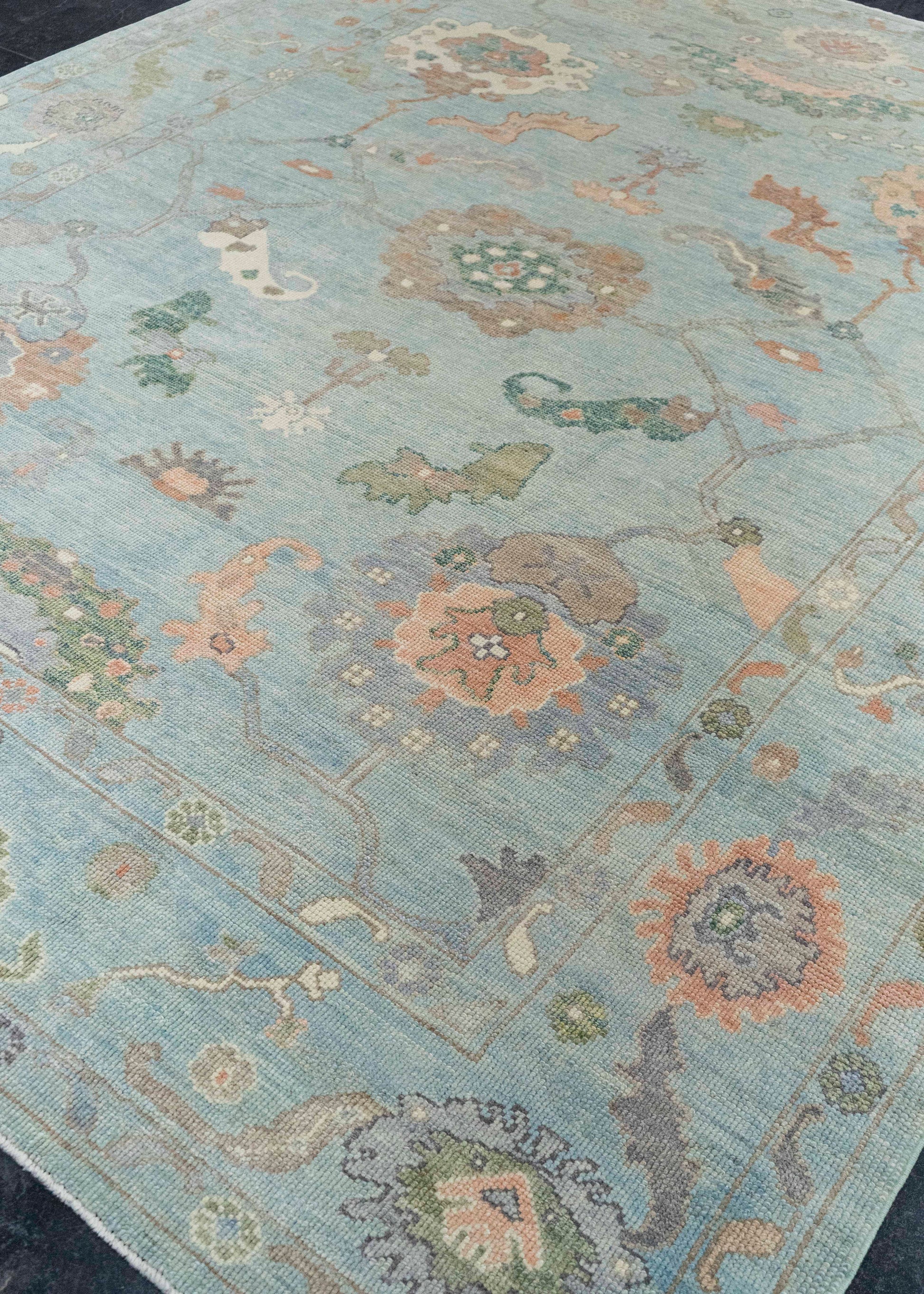 Turkish Oushak Rug 8'8" x 10'2" #20406
