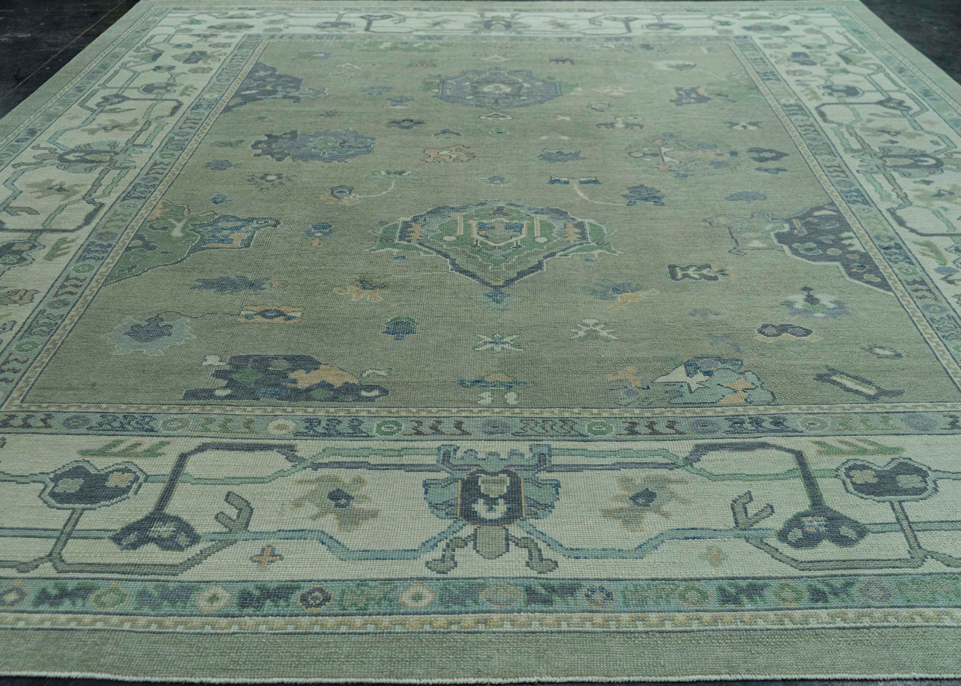 Turkish Oushak Rug 12'2" x 14'4" #19039