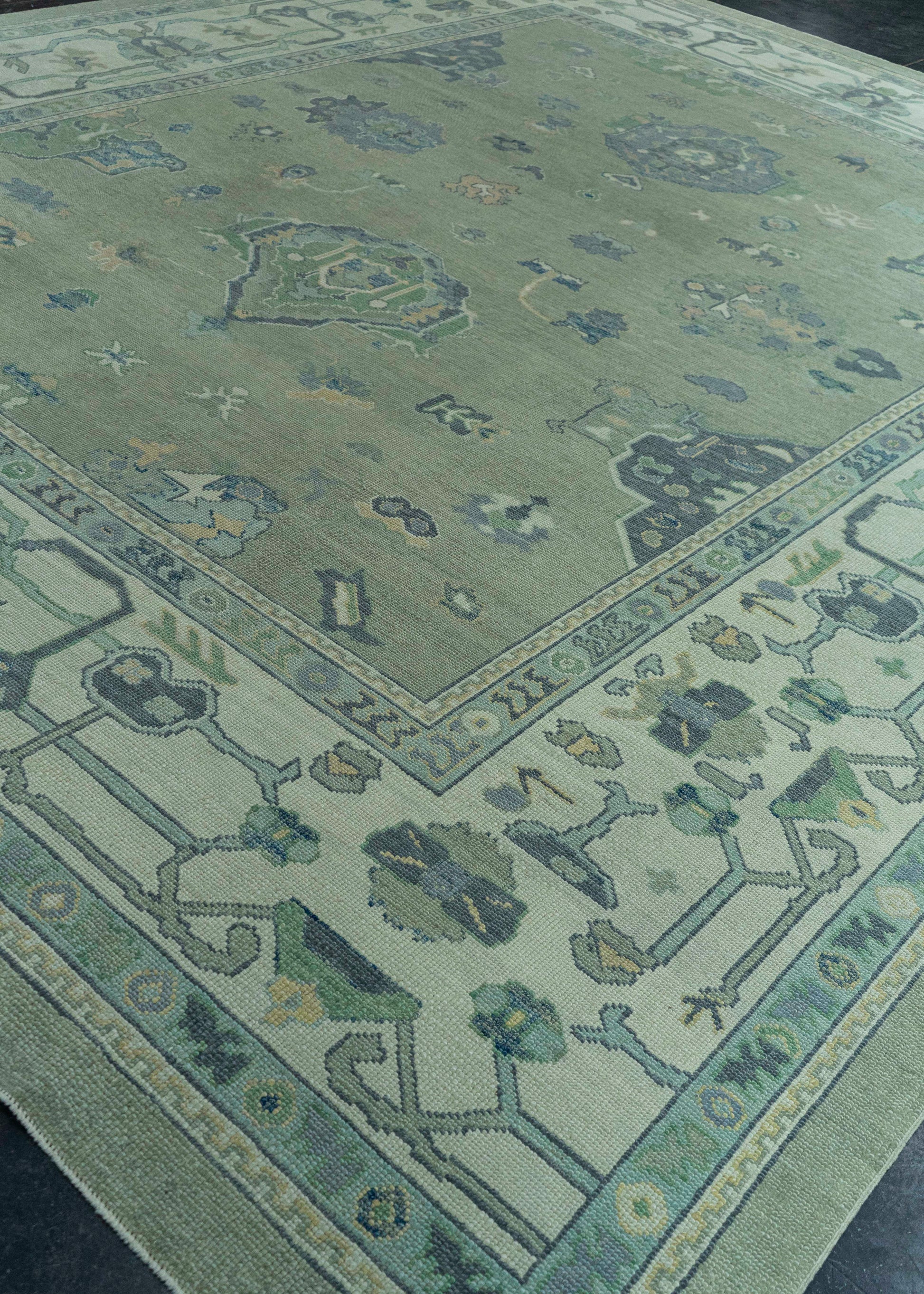 Turkish Oushak Rug 12'2" x 14'4" #19039
