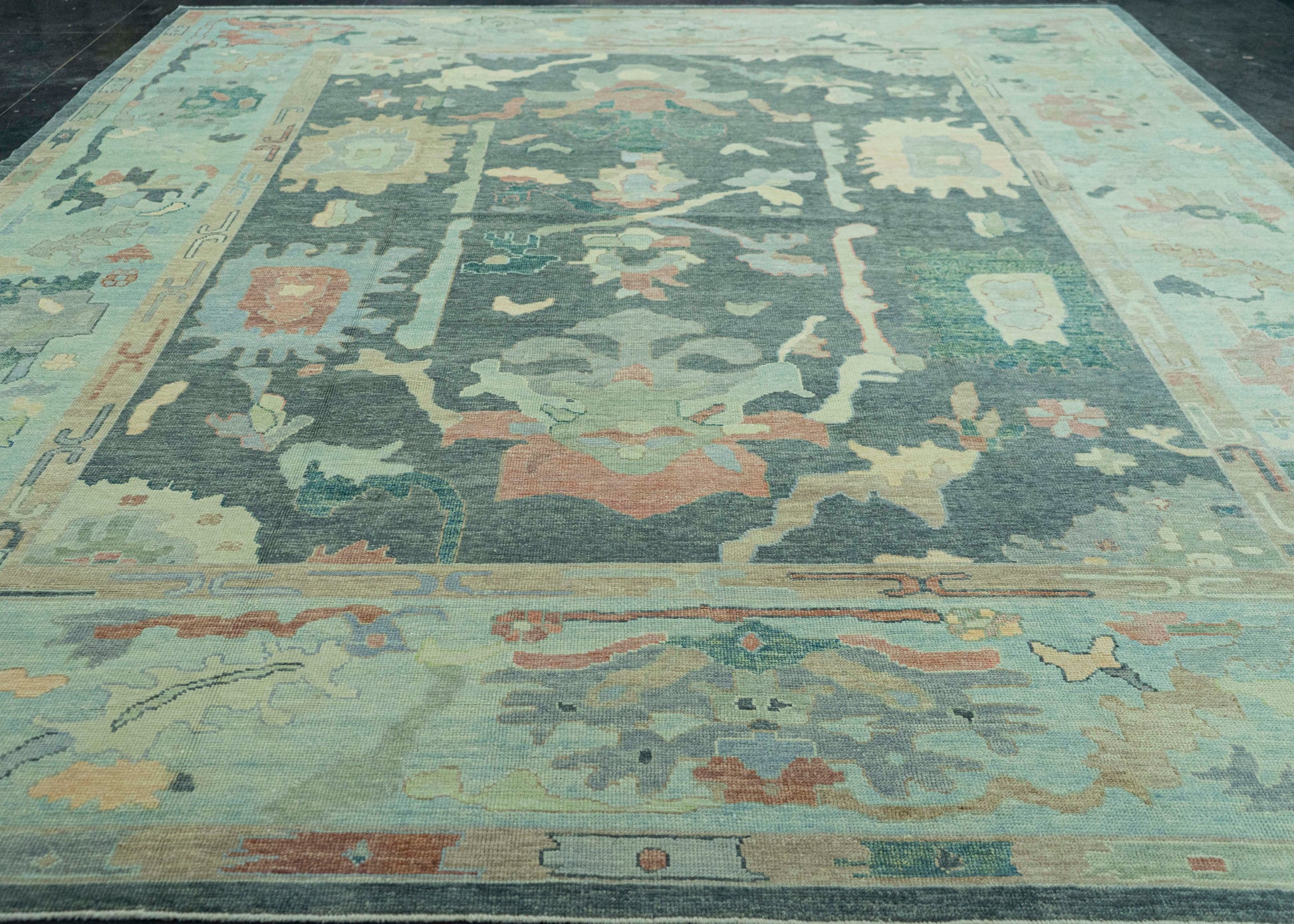 Turkish Oushak Rug 12'2" x 14'9" #19203