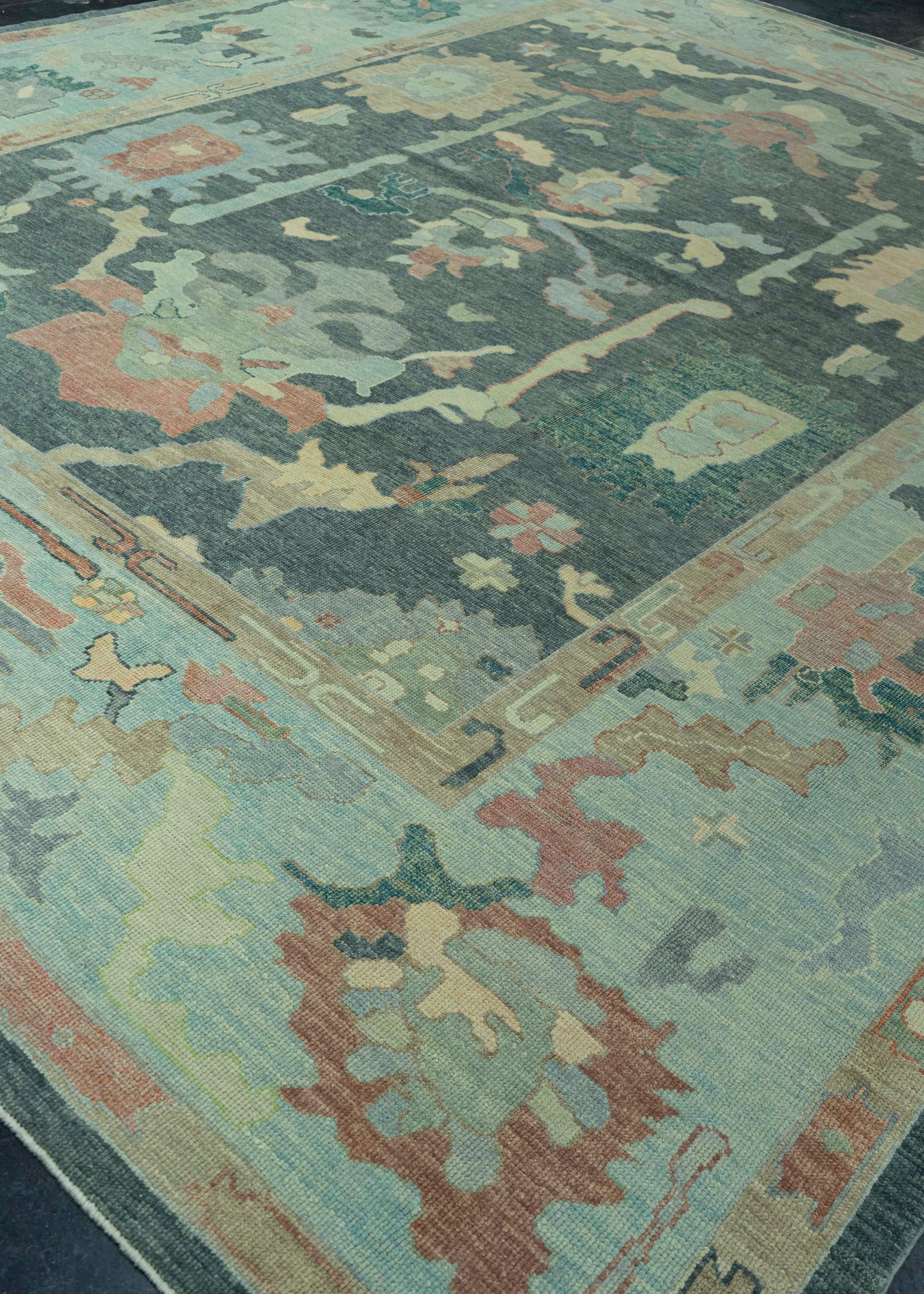 Turkish Oushak Rug 12'2" x 14'9" #19203