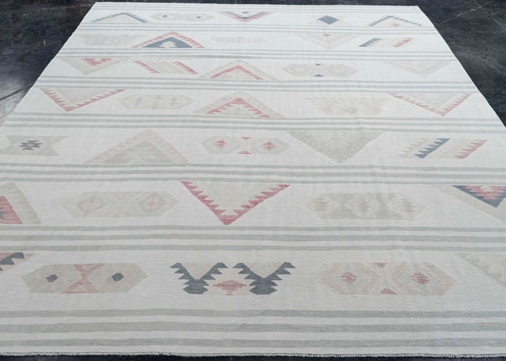 Turkish Kilim Oriental Handmade Flatweave 7'10" x 10'5" #20275