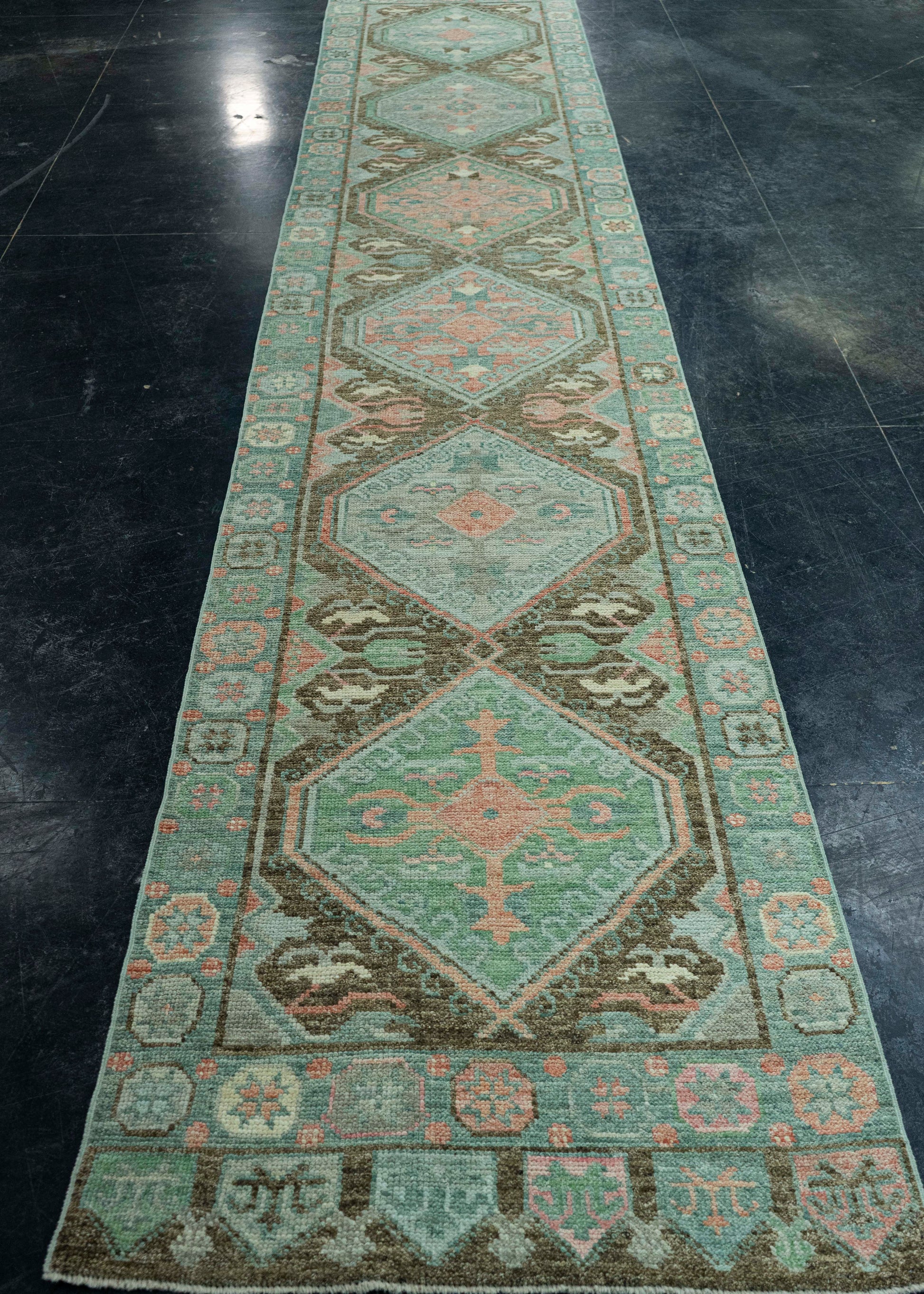 Turkish Oushak Rug 2'10" x 15'5" #20021