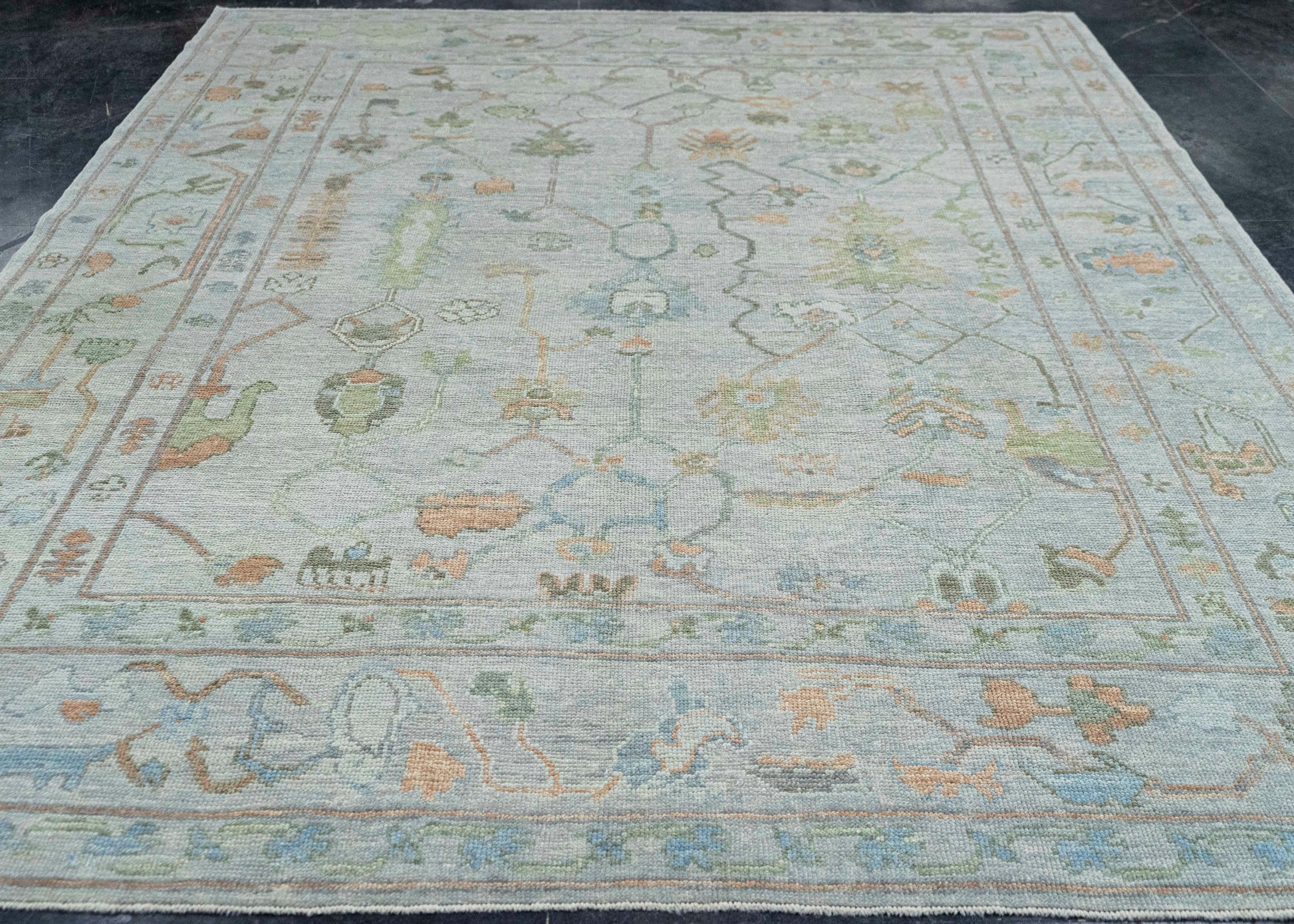 Turkish Oushak Rug 8'6" x 10'9" #20416