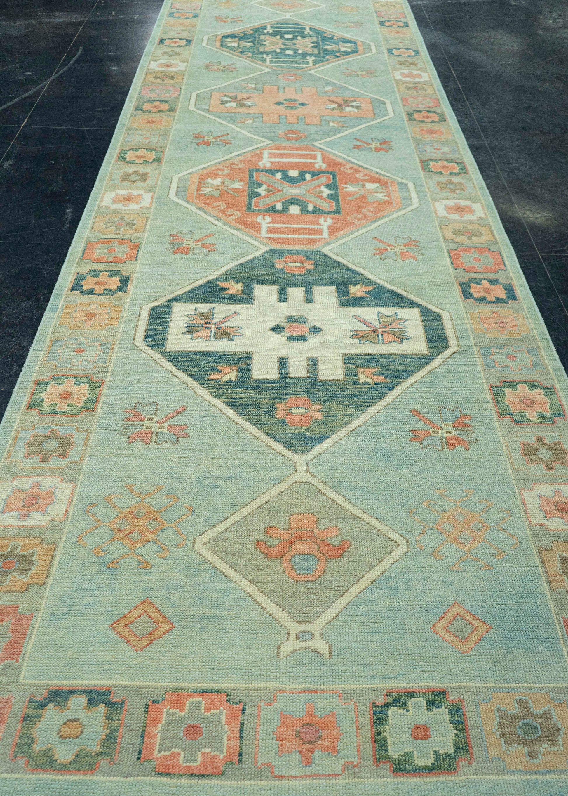 Turkish Oushak Rug 4'7" x 16'9" #20101