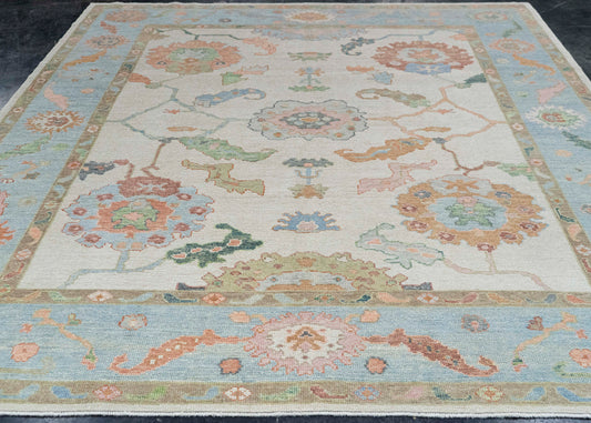 Turkish Oushak Rug 8'7" x 9'10" #20426