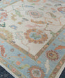 Turkish Oushak Square Rug 8'7" x 9'10" #20426