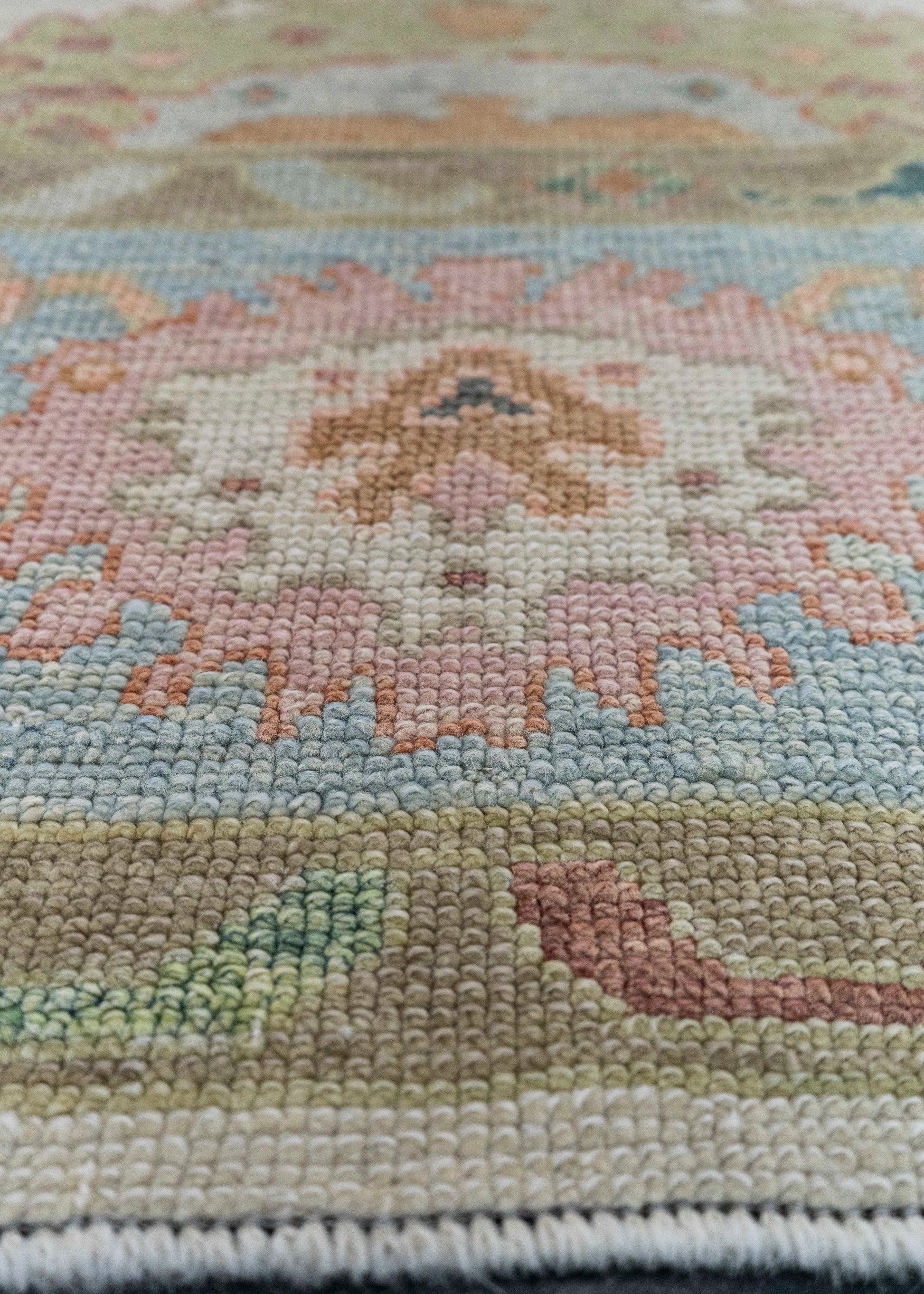 Turkish Oushak Square Rug 8'7" x 9'10" #20426