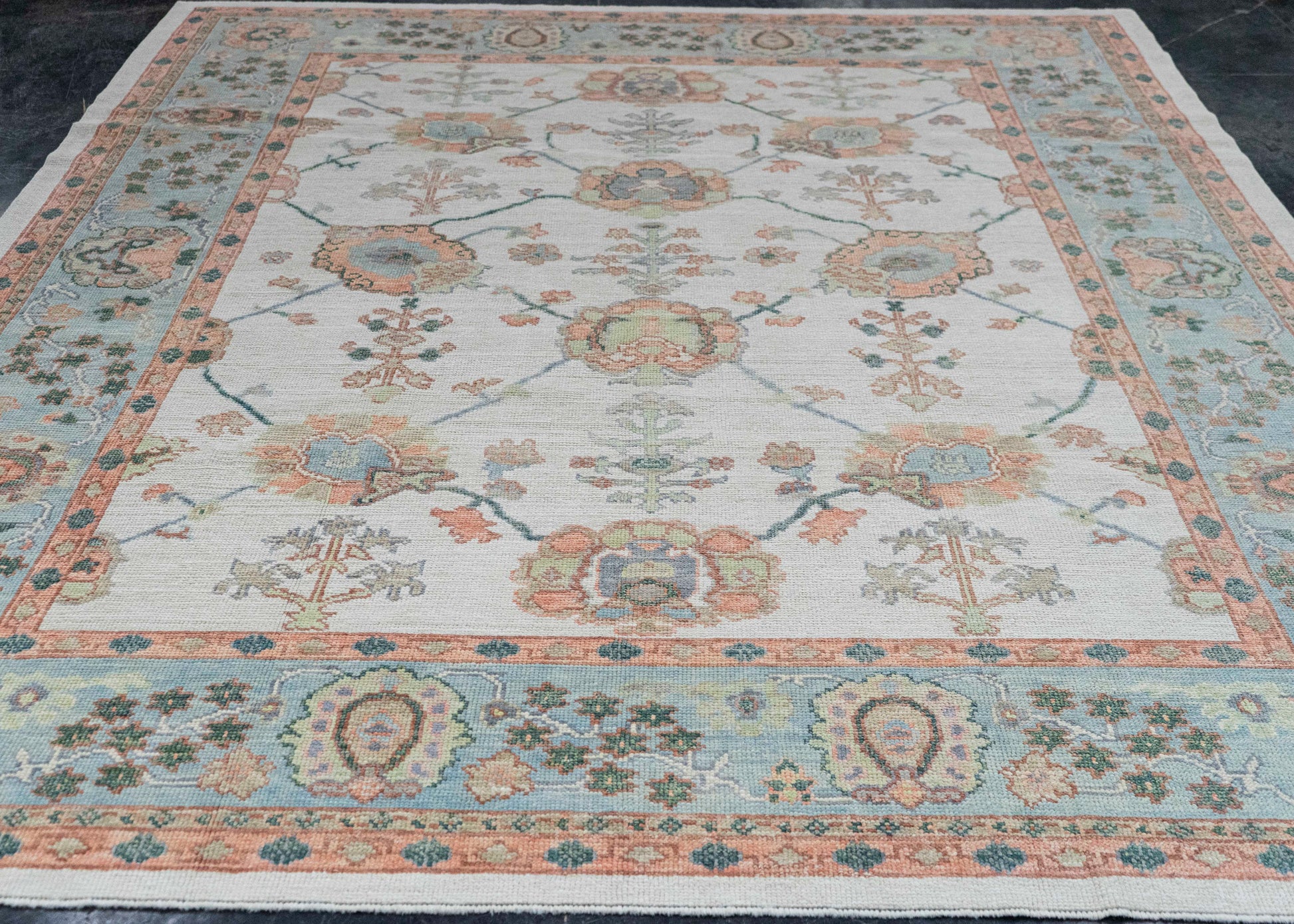 Turkish Oushak Rug 8'6" x 9'9" #20431