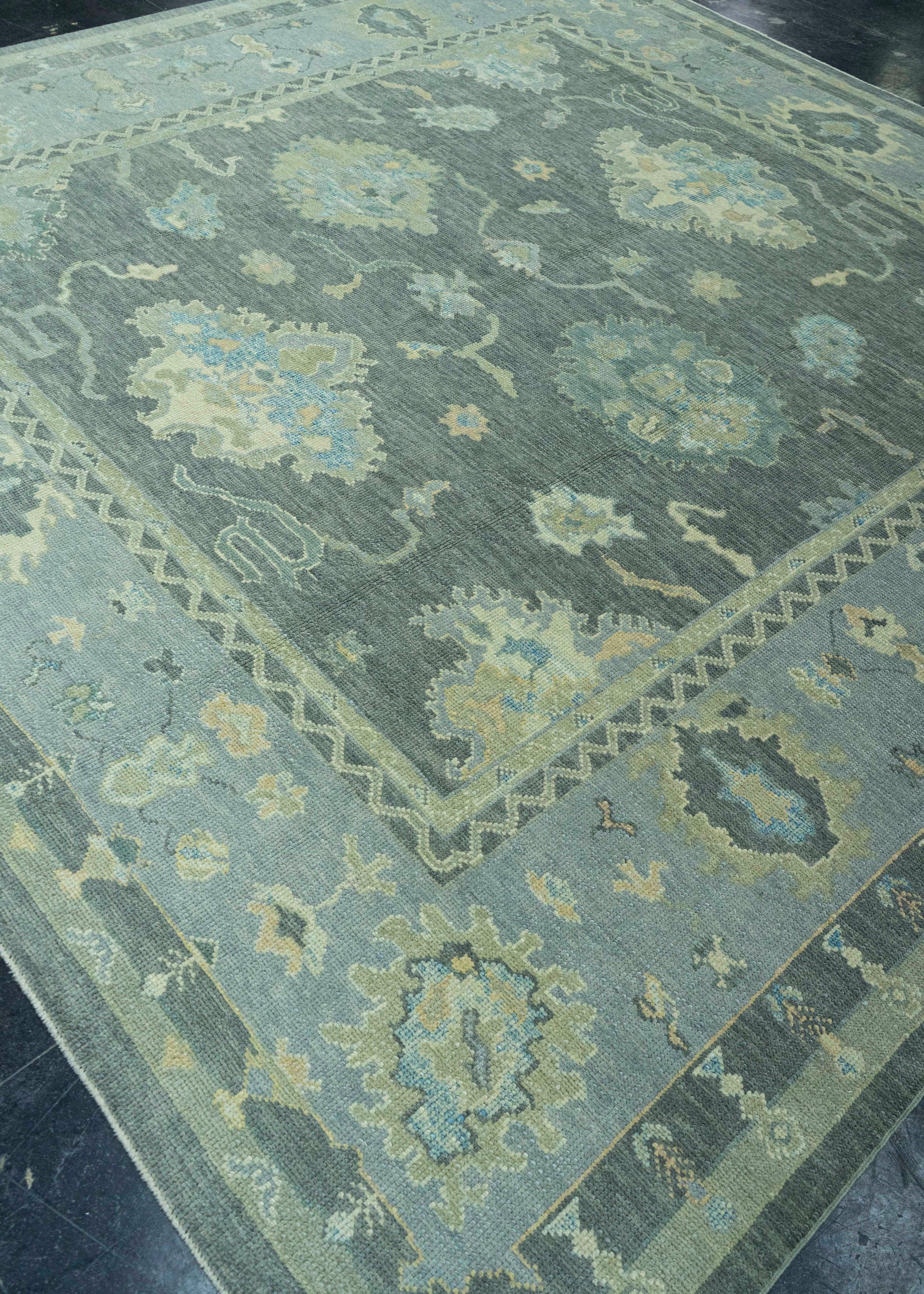 Turkish Oushak Rug 9'11" x 10'1" #19175