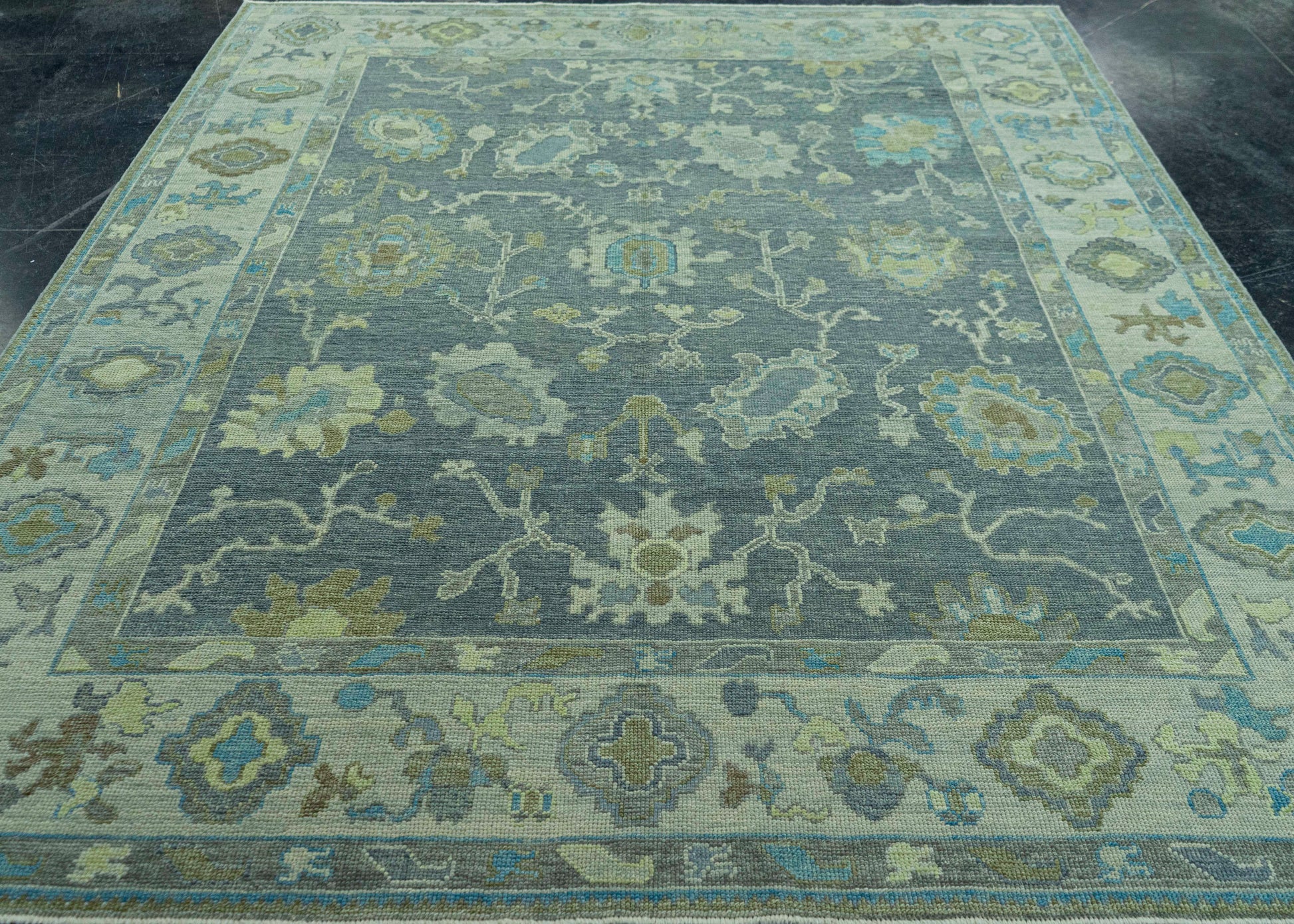 Turkish Oushak Rug 7'8" x 9'1" #19103