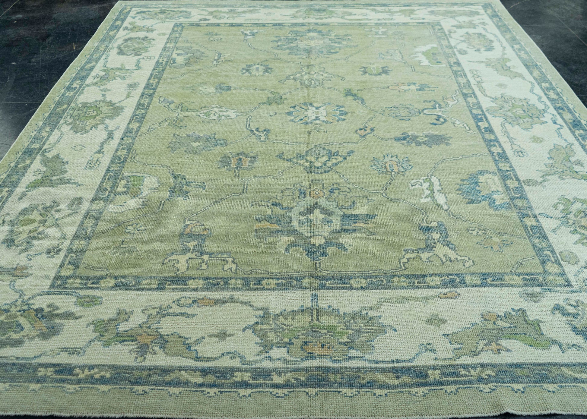Turkish Oushak Rug 8'8" x 10'2" #19052