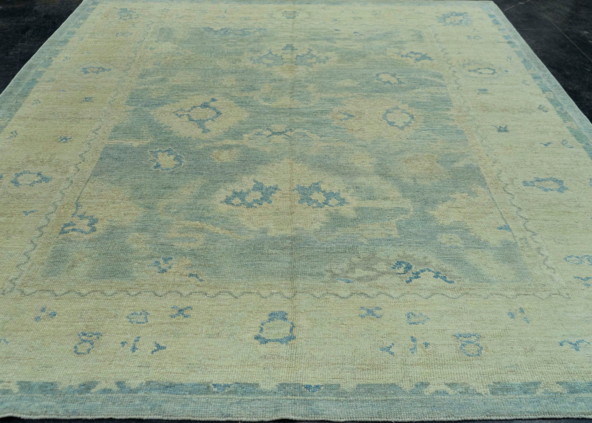 Turkish Oushak Rug 9'1" x 10' #19073