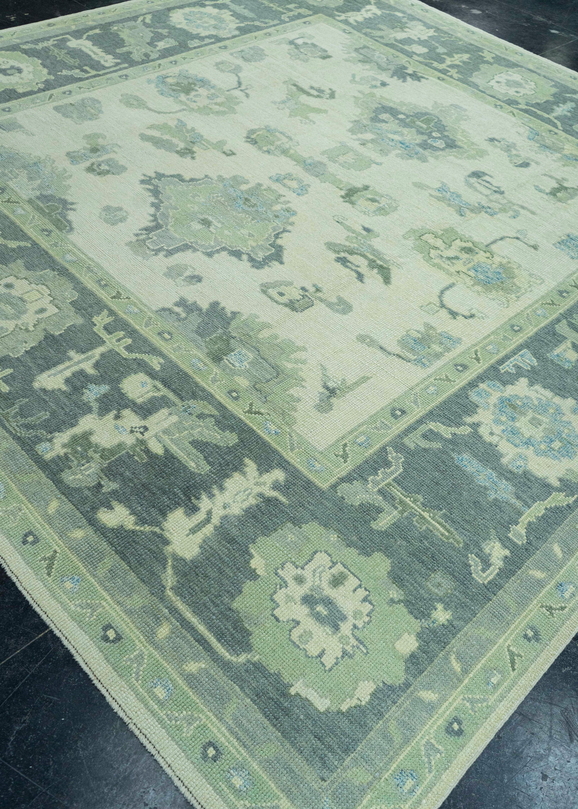 Turkish Oushak Rug 9'7" x 9'10" #19207