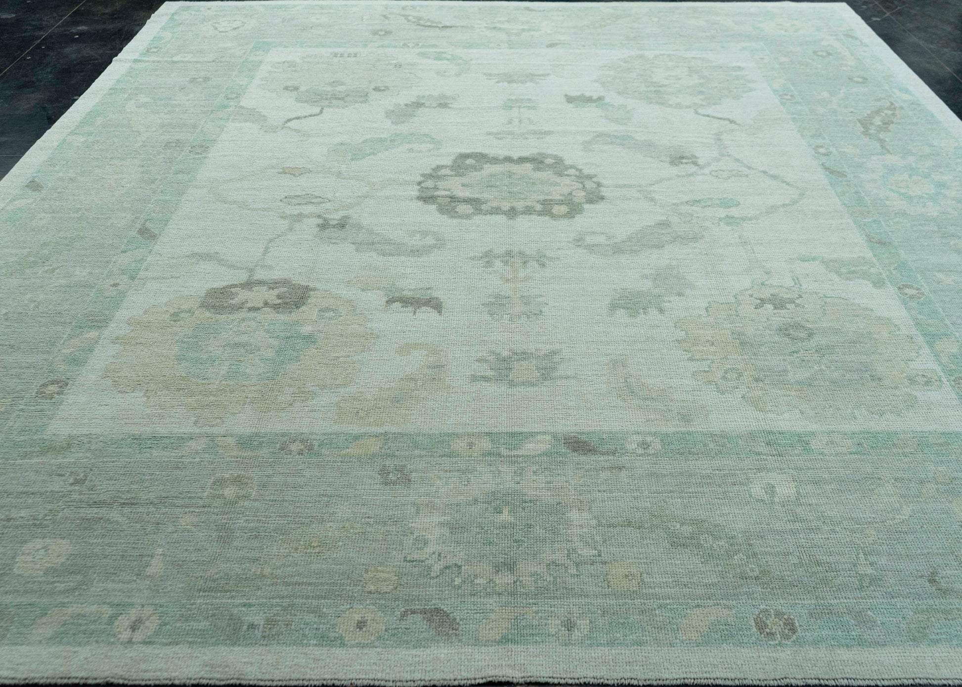 Turkish Square Oushak Rug 10'3" x 11'1" #19384