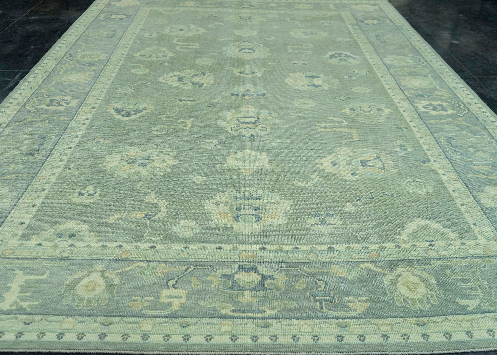 Turkish Oushak Rug 9'11" x 13'7" #19078