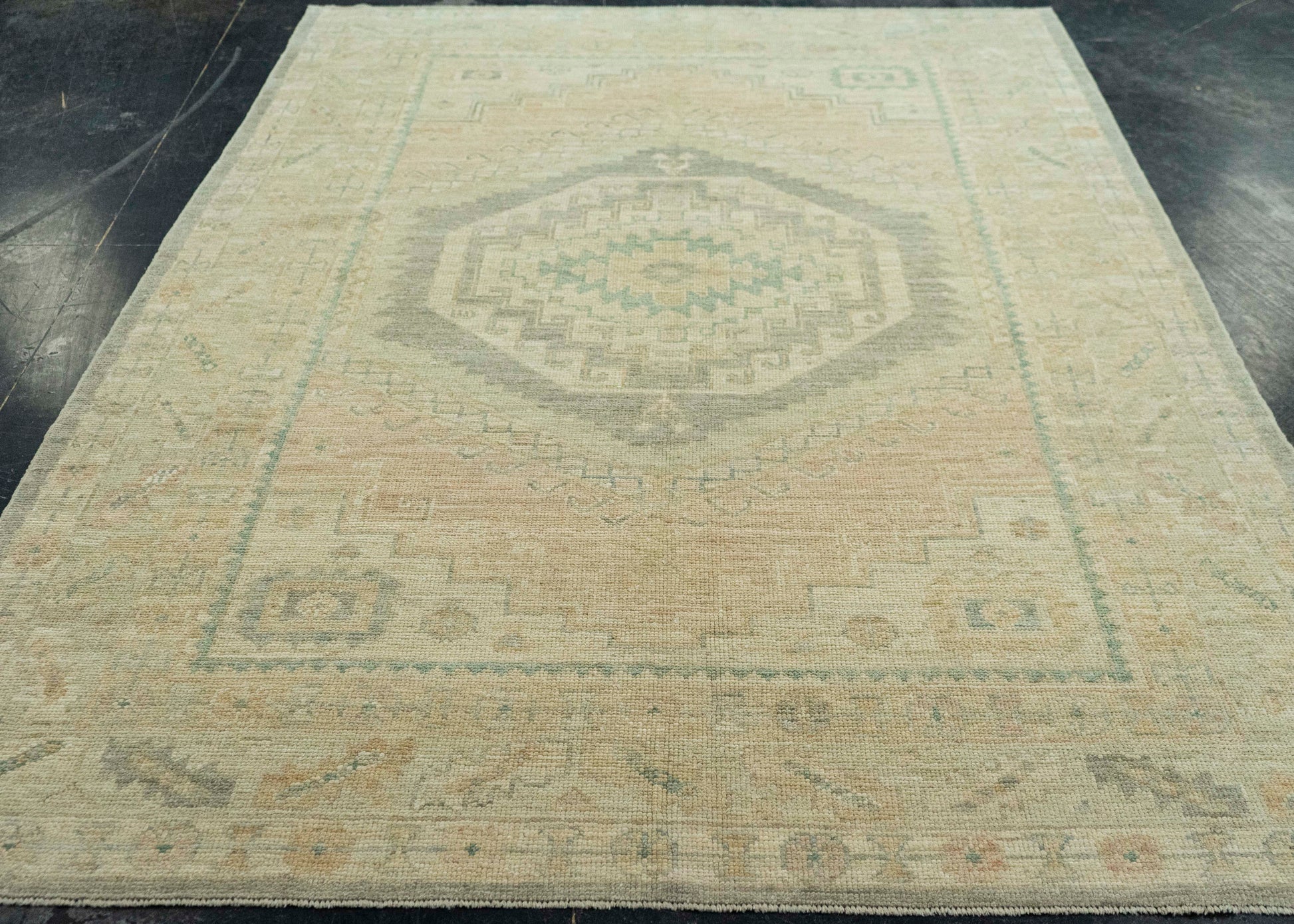 Turkish Oushak Rug 6'1" x 9' #20314