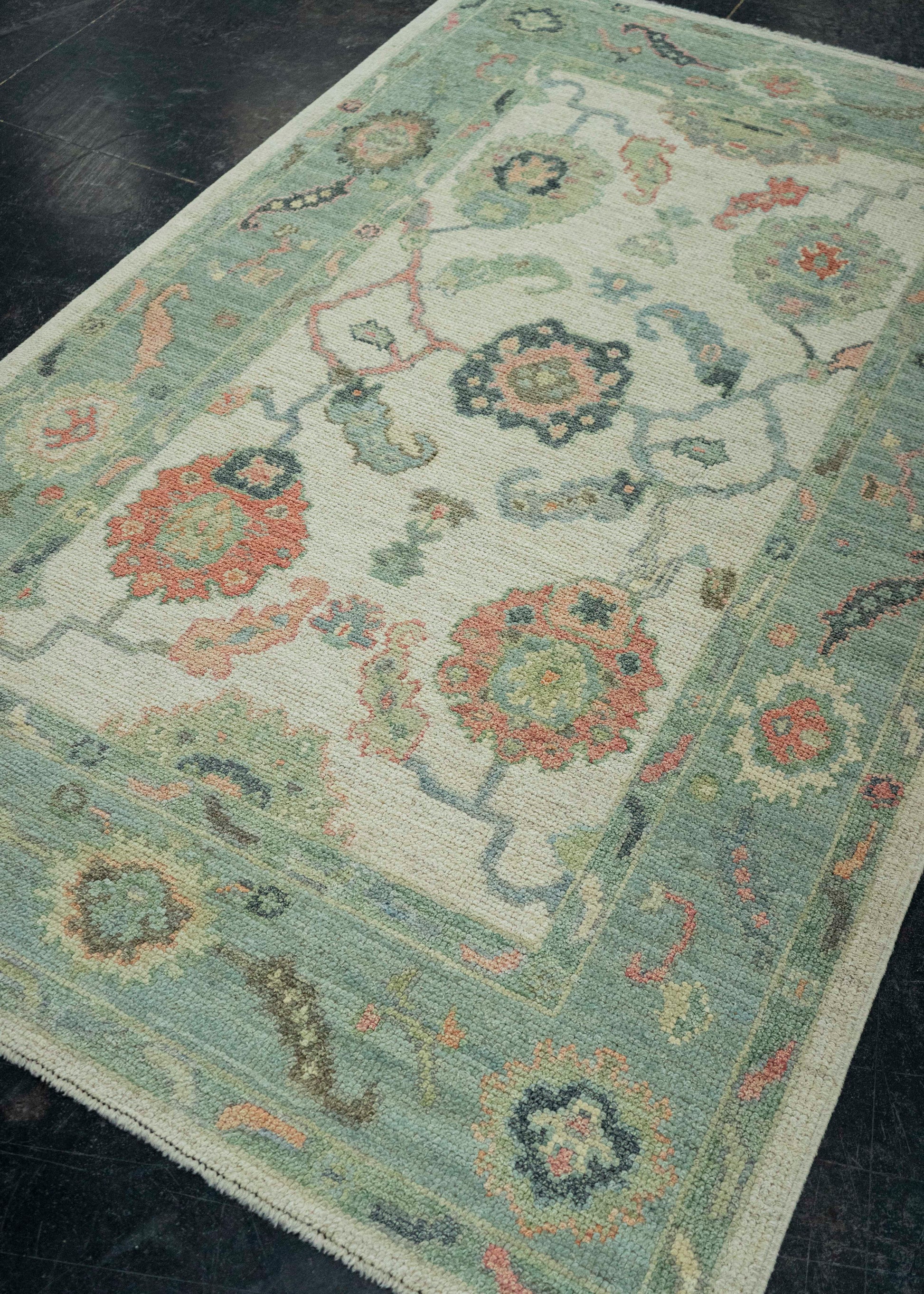 Turkish Oushak Rug 3'11" x 6'4" #20315