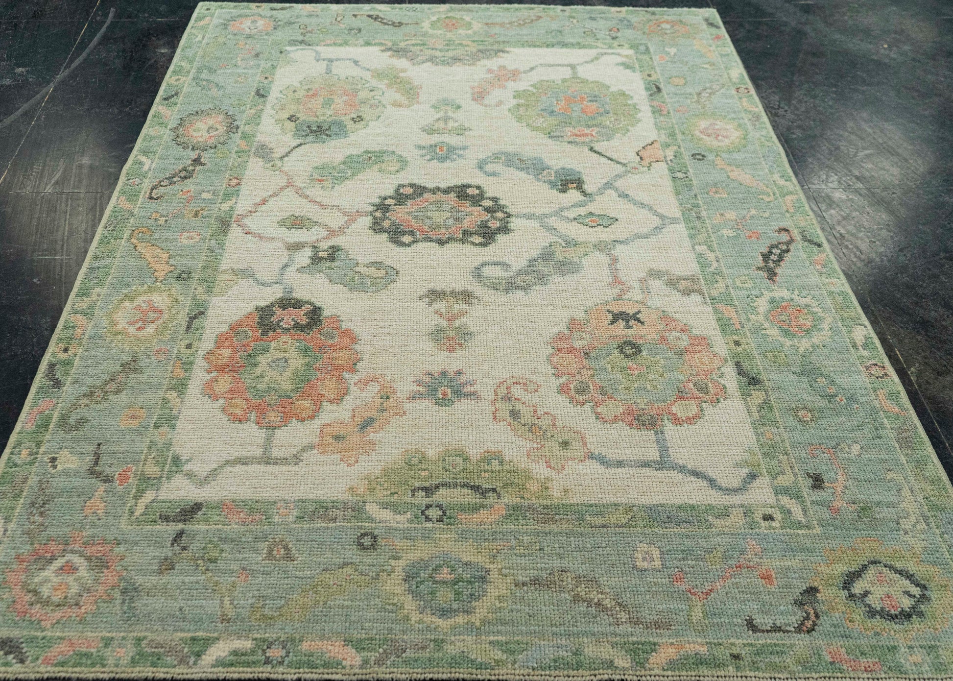 Turkish Oushak Rug  5' x 7'4" #20317