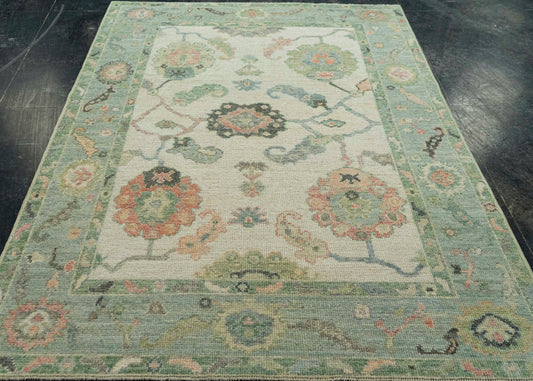 Turkish Oushak Rug  5' x 7'4" #20317