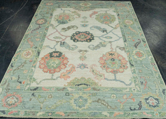 Turkish Oushak Rug 5' x 7'4" #20313