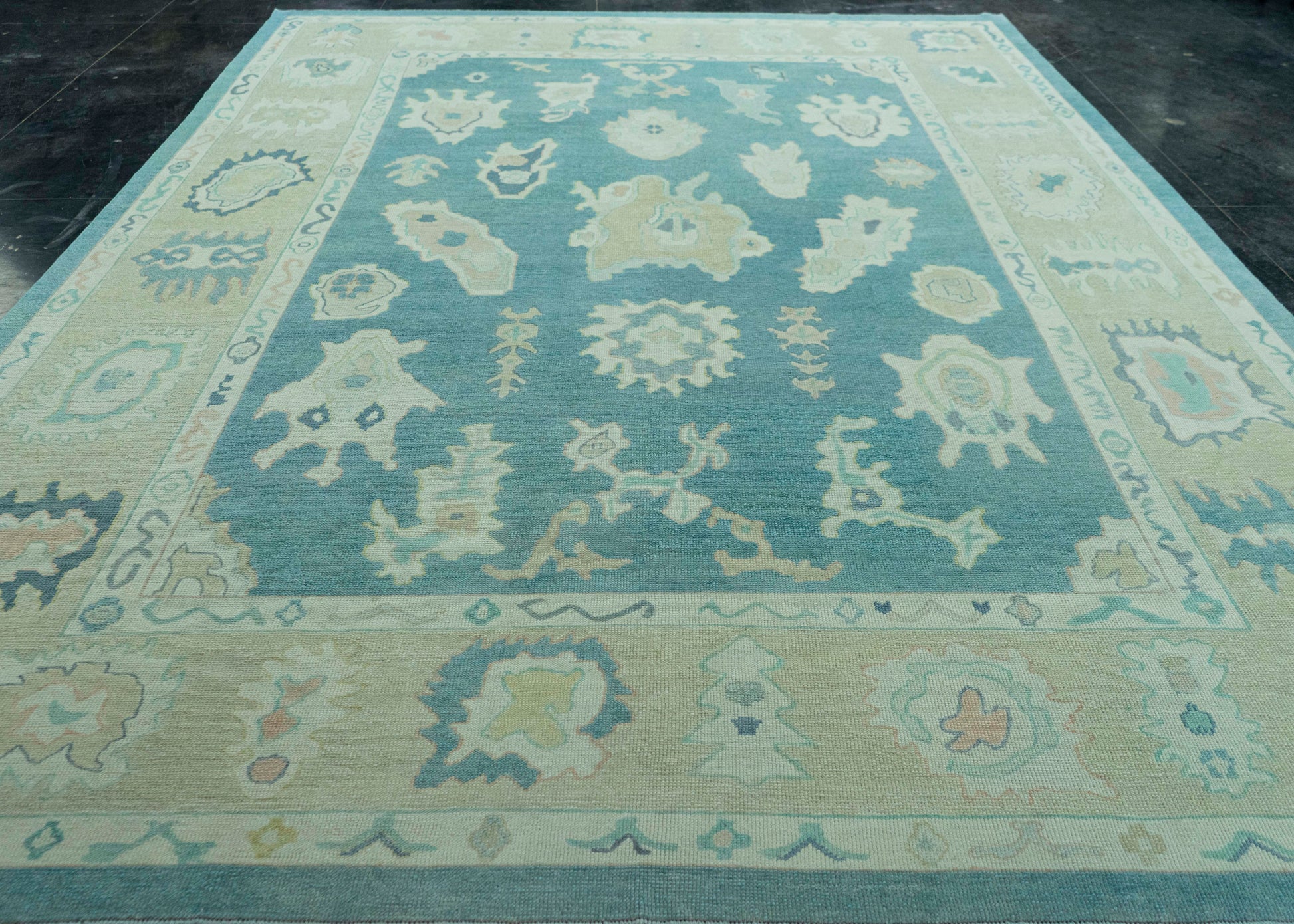 Turkish Oushak Rug 9'11" x 14'1" #19196