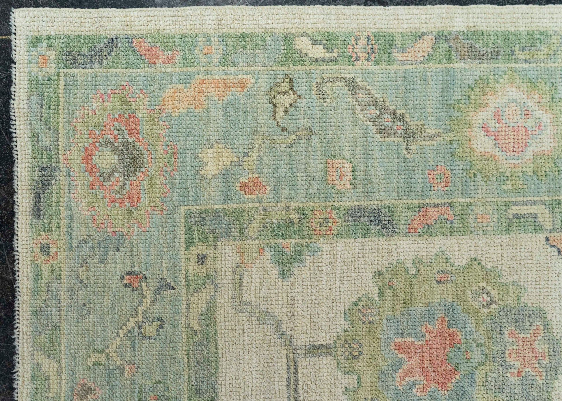 Turkish Oushak Rug  5'2" x 6'7" #20352