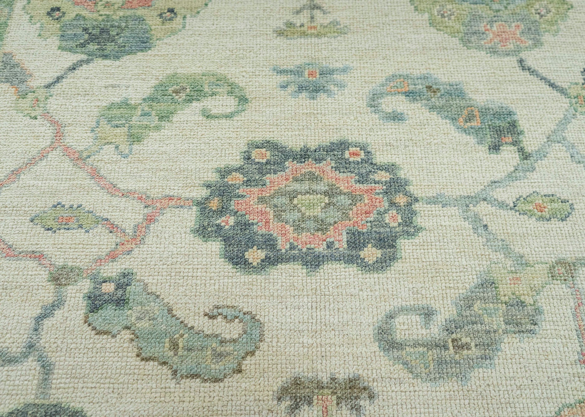 Turkish Oushak Rug  5'2" x 6'7" #20352