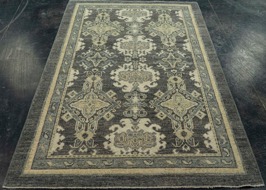 Turkish Oushak Rug  4'1" x 6'9" #20356