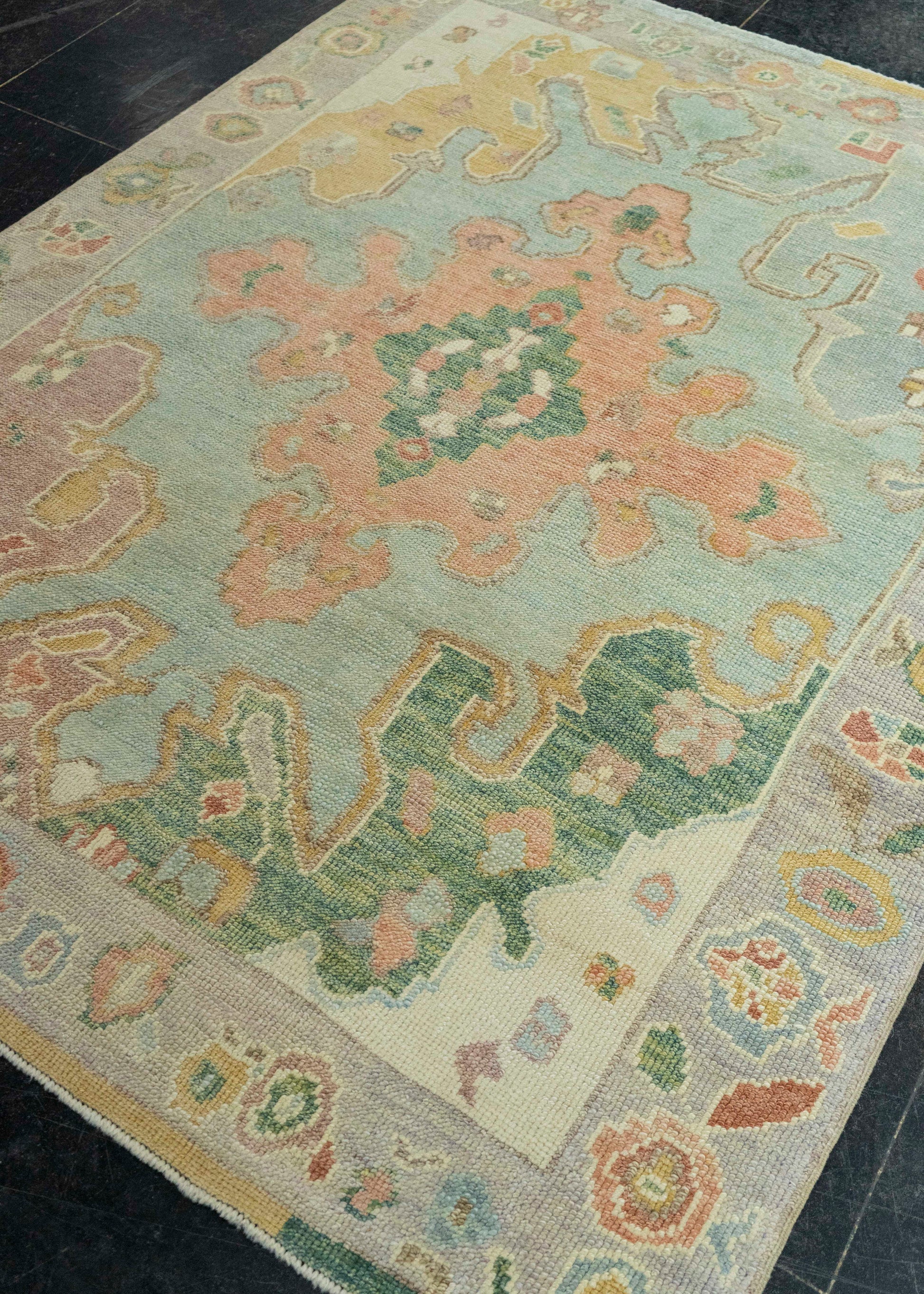 Turkish Oushak Rug  5' x 6'4" #20423