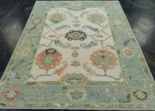 Turkish Oushak Rug 4'11" x 7'2" #20284