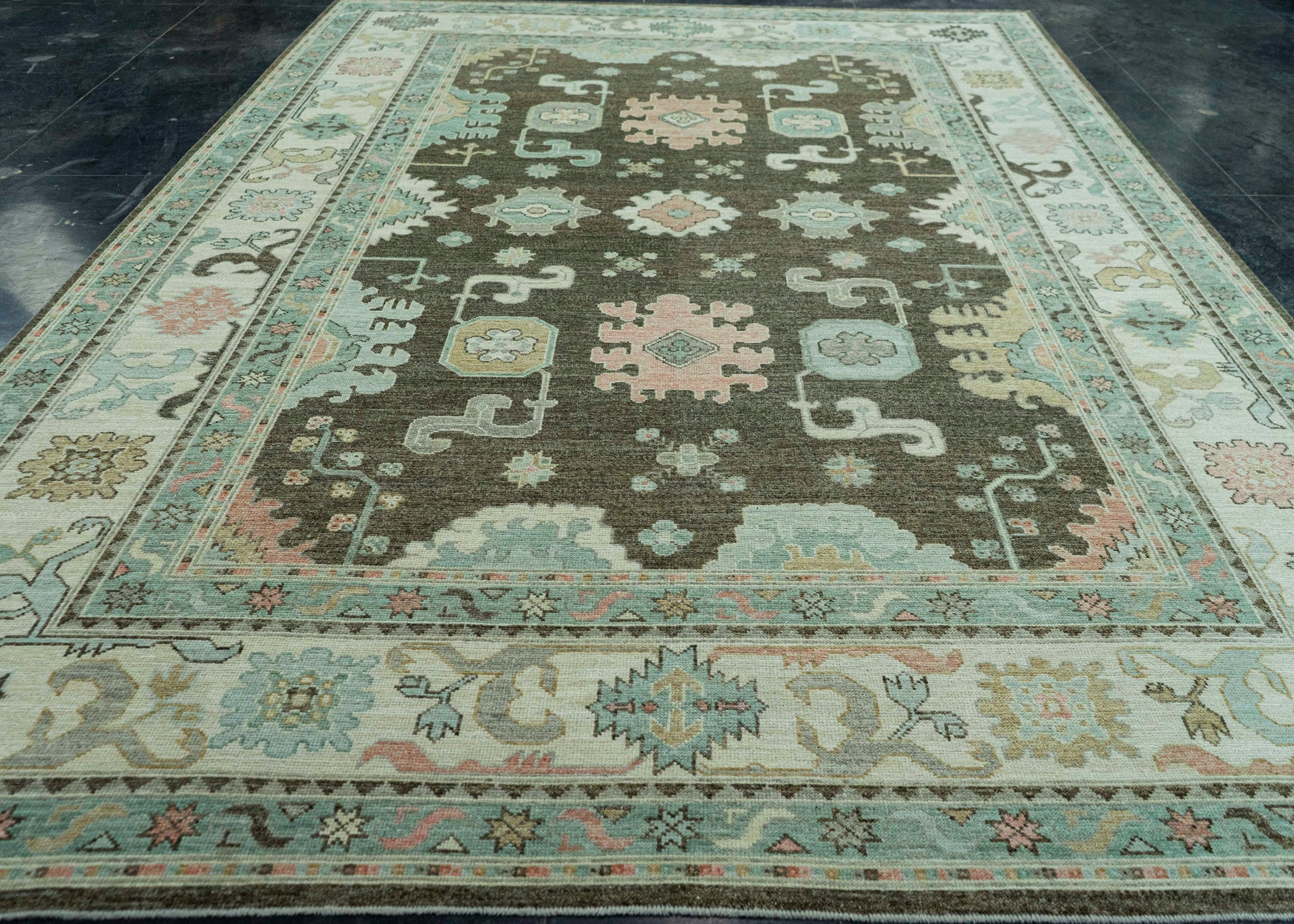 Turkish Oushak Rug 9'8" x 14' #19425