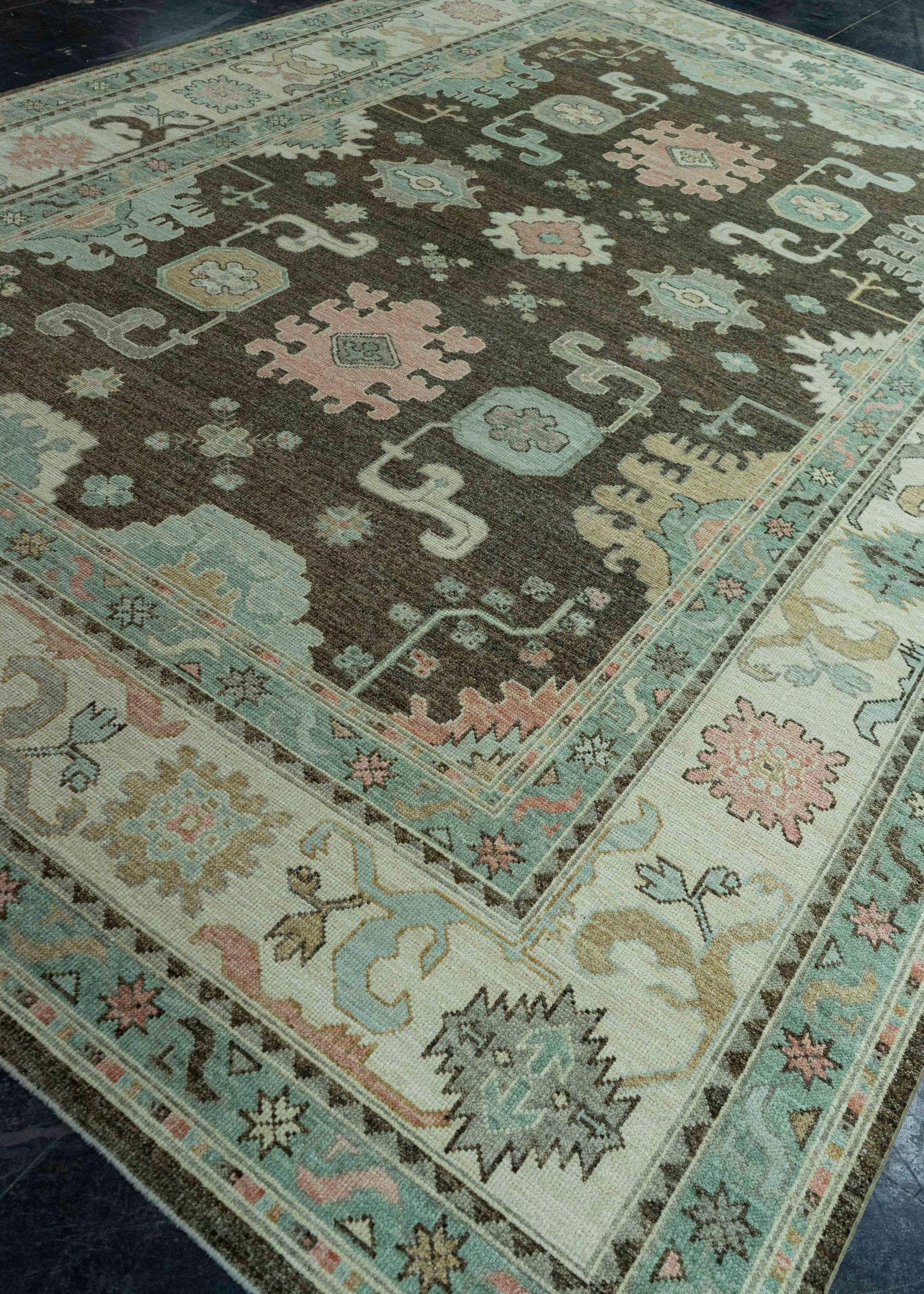 Turkish Oushak Rug 9'8" x 14' #19425