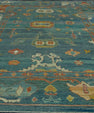Turkish Oushak Old Wool Rug  10'1" x 13'7" #20004