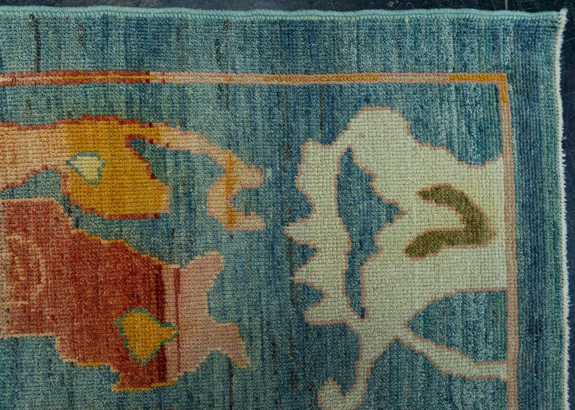 Turkish Oushak Old Wool Rug  10'1" x 13'7" #20004