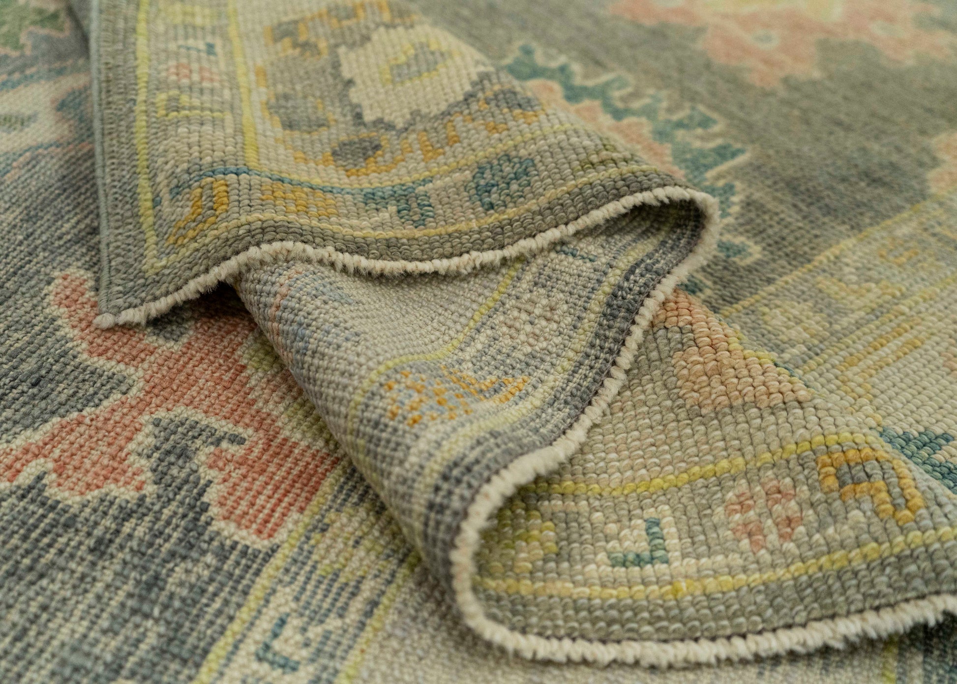 Turkish Oushak Rug  5'2" x 6'7" #20371